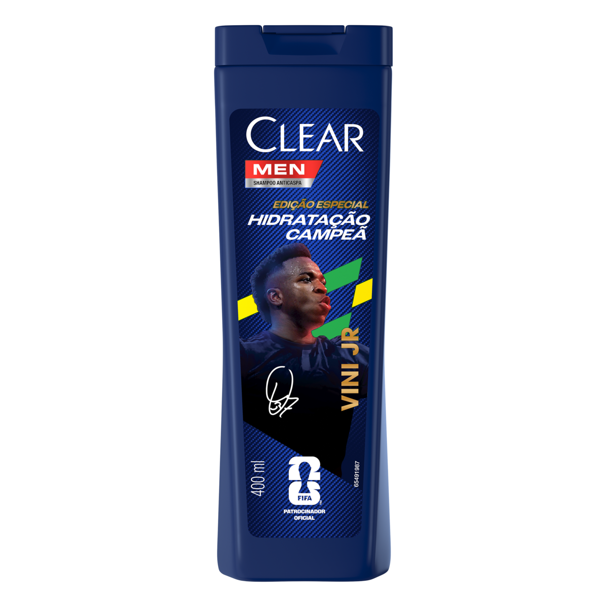 Shampoo Anticaspa Hidrata&ccedil;&atilde;o Campe&atilde; Clear Men Frasco 400ml
