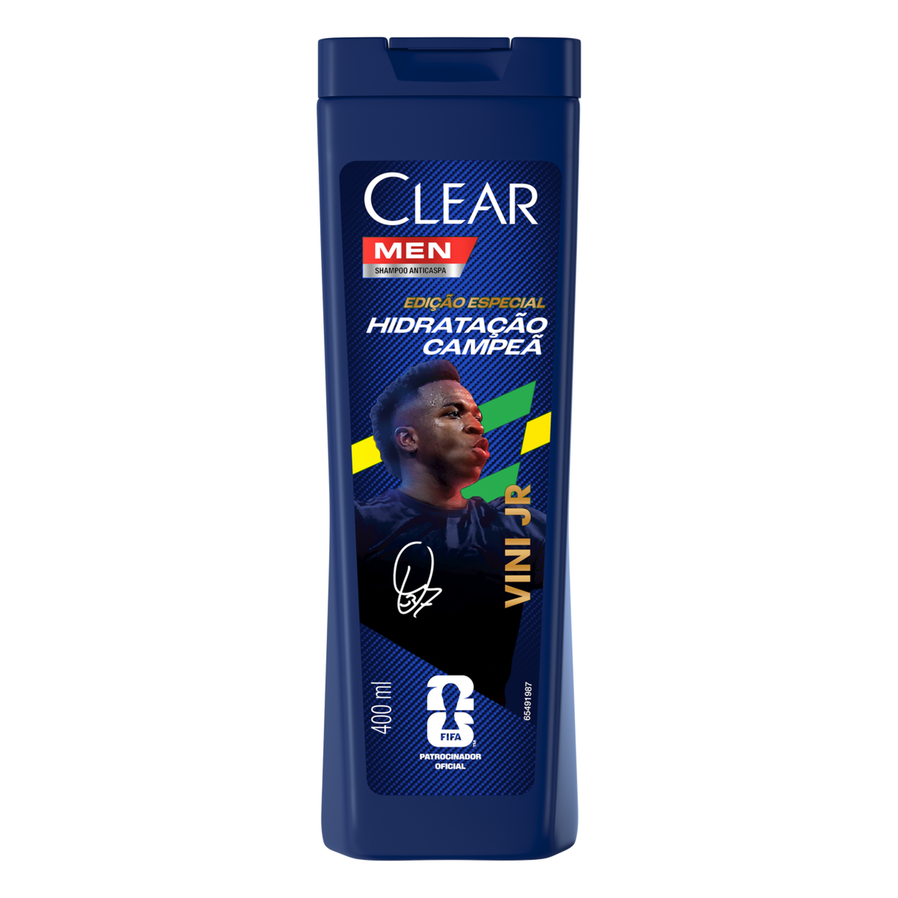 Shampoo Anticaspa Hidrata&ccedil;&atilde;o Campe&atilde; Clear Men Frasco 400ml