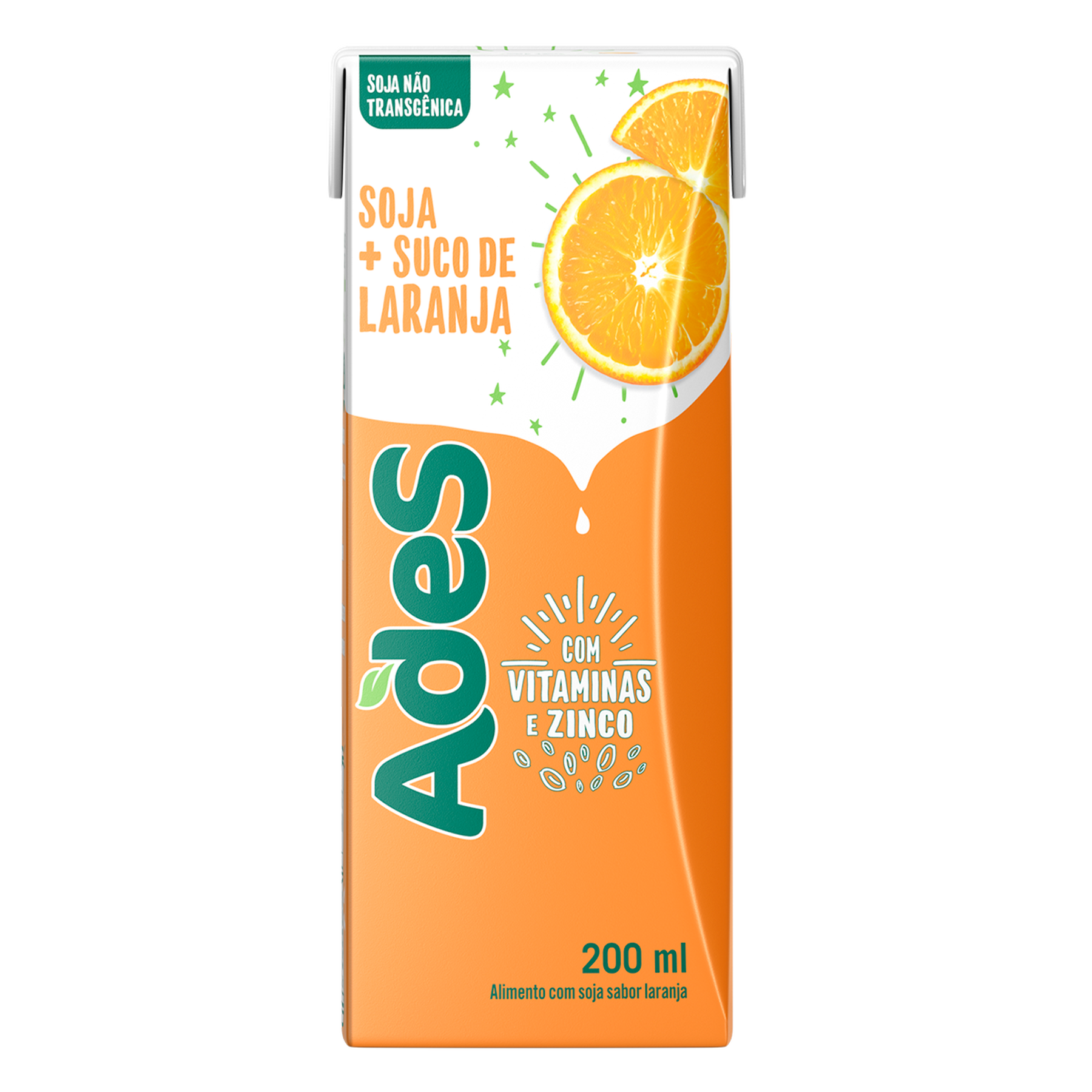 Bebida à Base de Soja Laranja Ades 200ml