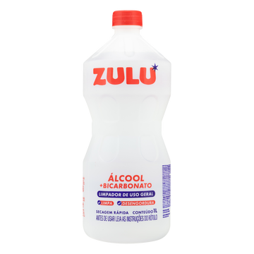 Álcool Líquido com Bicarbonato Zulu Frasco 1l