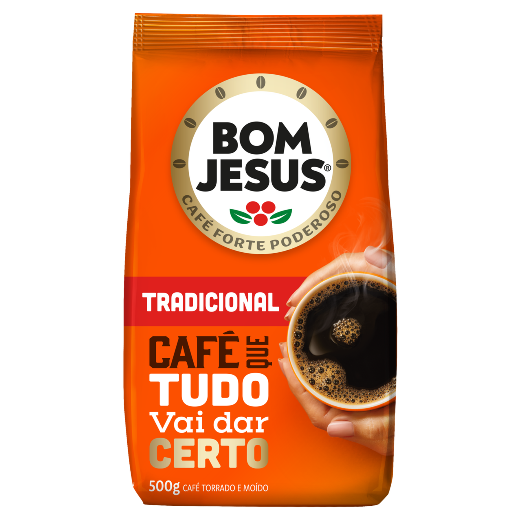 Café Torrado e Moído Tradicional Bom Jesus Pacote 500g