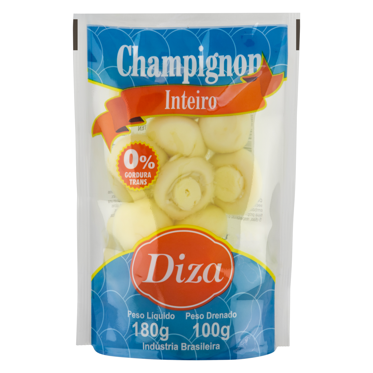 Cogumelo Champignon em Conserva Inteiro Diza Sach&ecirc; 100g