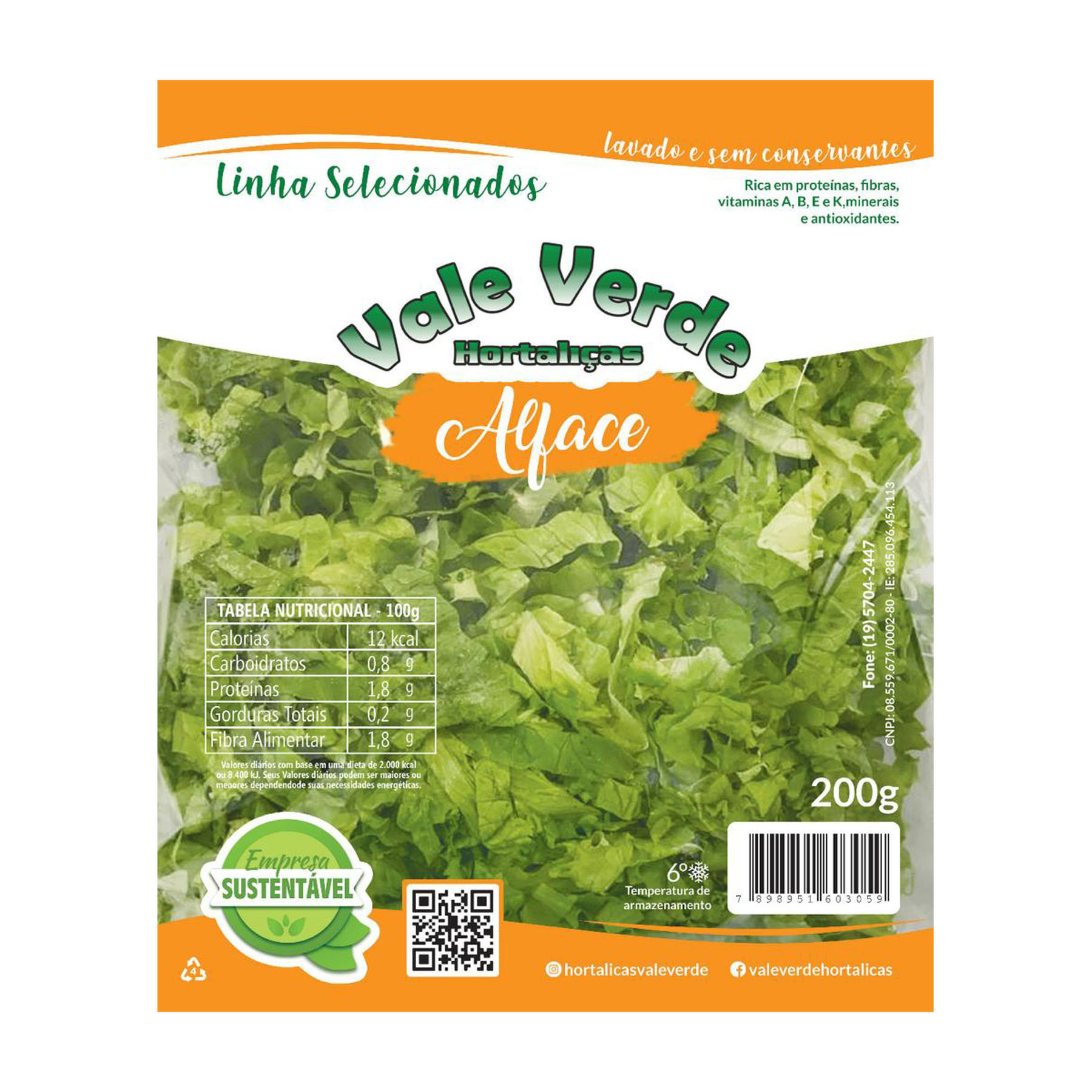 Alface Vale Verde 200g
