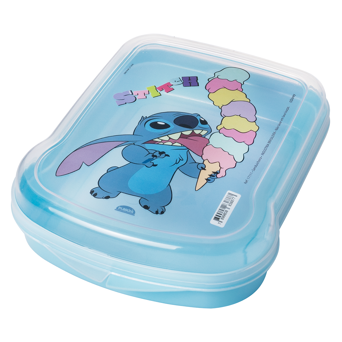 Sanduicheira de Pl&aacute;stico Stitch Plas&uacute;til