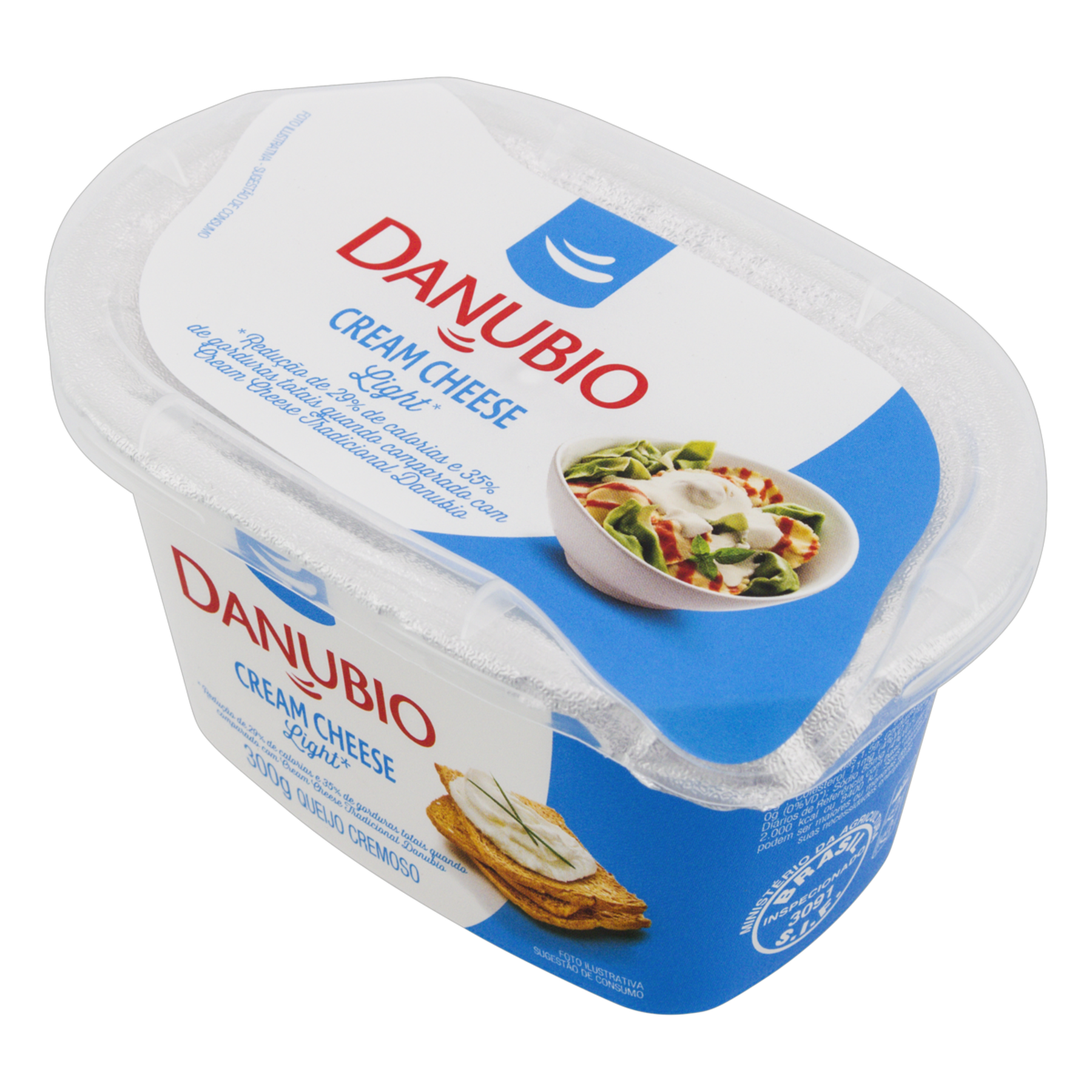 Queijo Cream Cheese Light Danubio Pote 300g