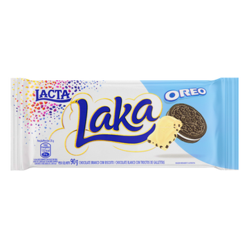 Chocolate Branco Biscoito Oreo Lacta Laka Pacote 90g