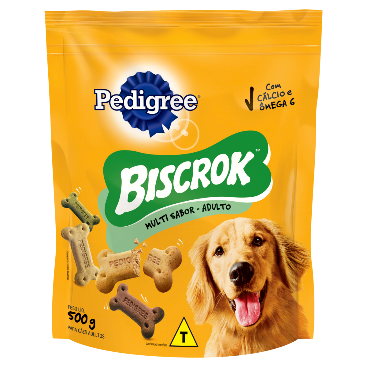 Petisco para C&atilde;es Adultos Pedigree Biscrok Multi Pouch 500g