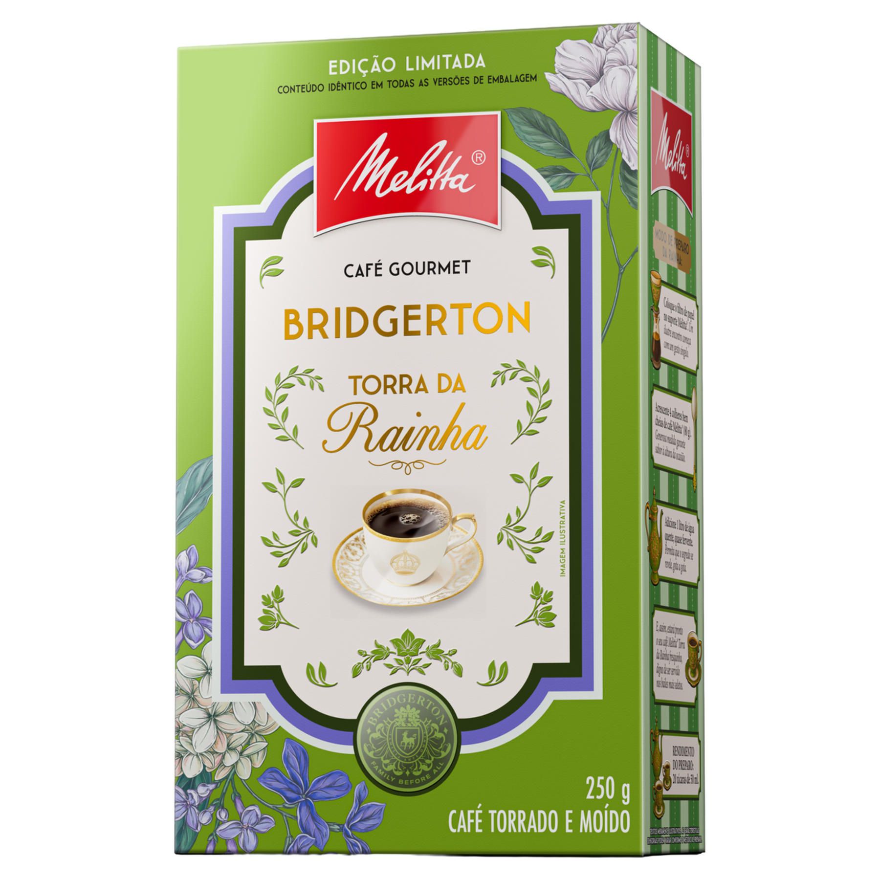 Caf&eacute; Torrado e Mo&iacute;do Torra da Rainha Bridgerton Melitta Gourmet Caixa 250g - Sortido