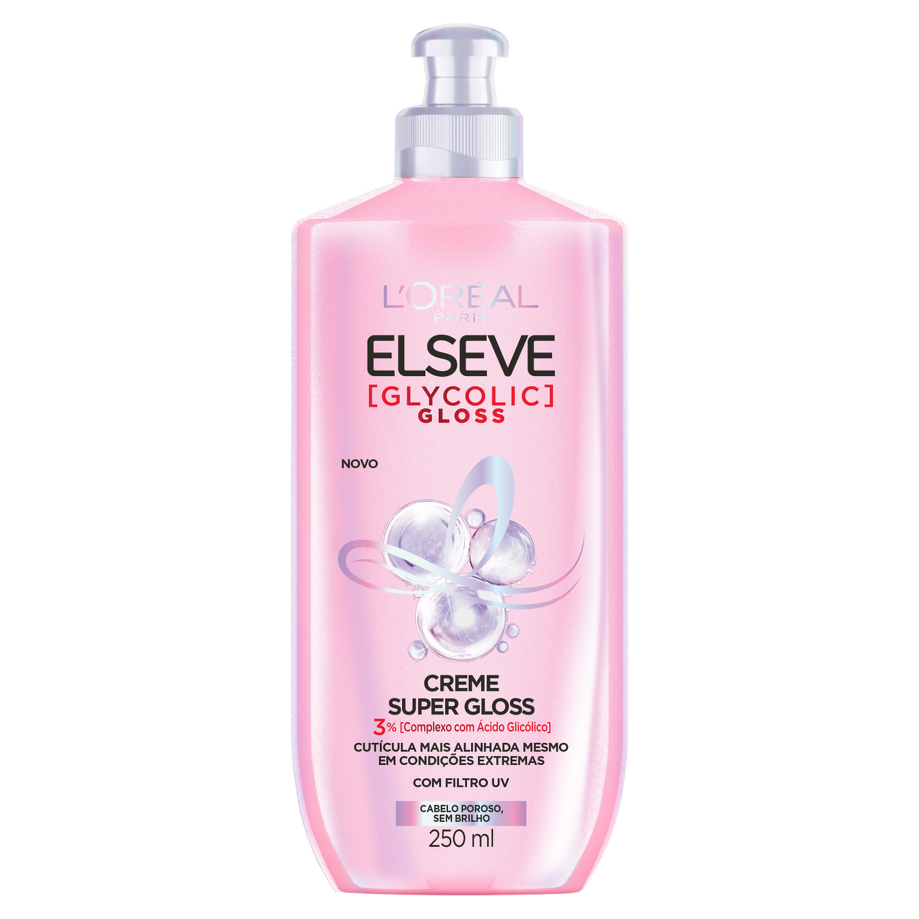Creme para Pentear Glycolic Gloss Elseve L'oréal Paris Frasco 250ml