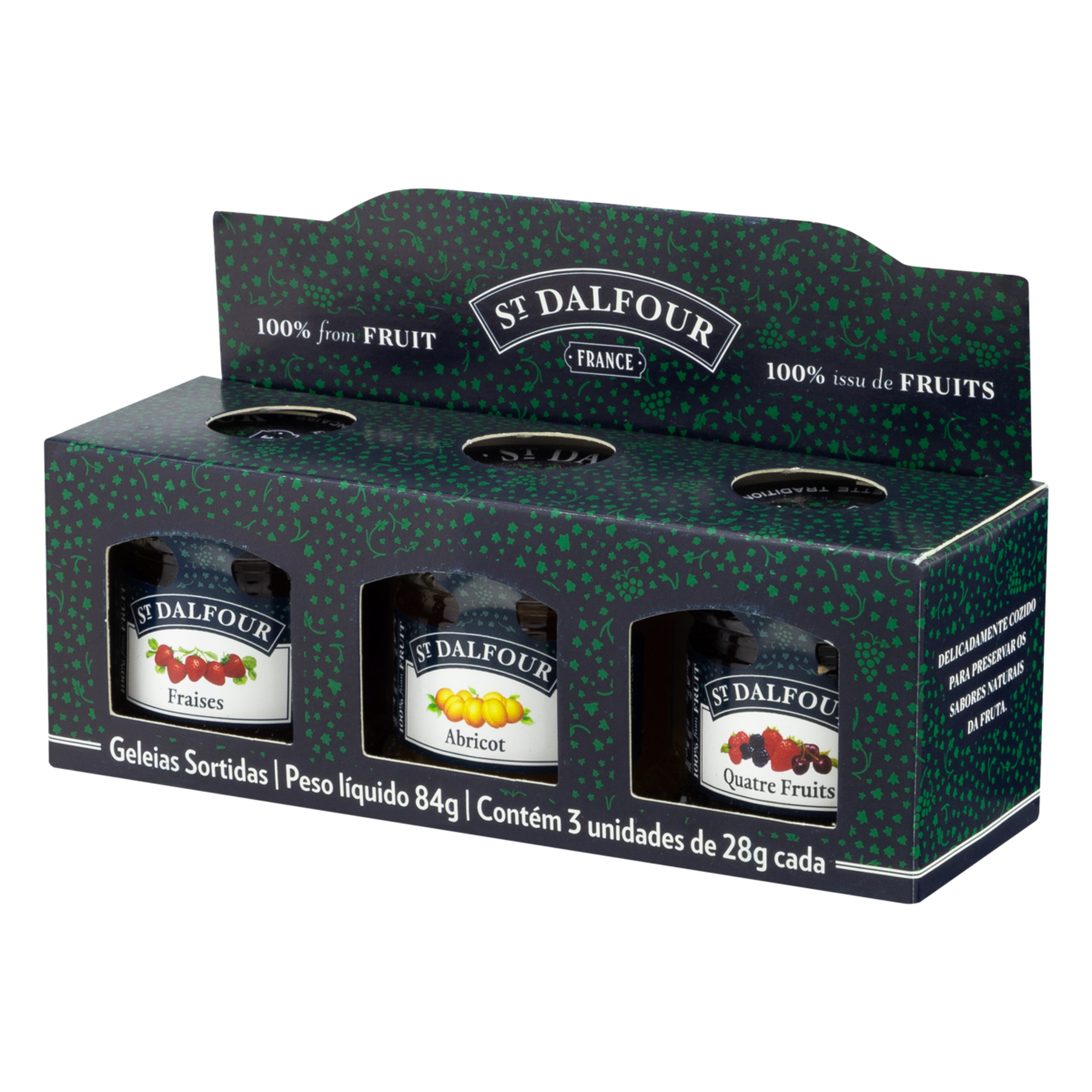 Geleias Sortidas St Dalfour 84g C/3 Unidades