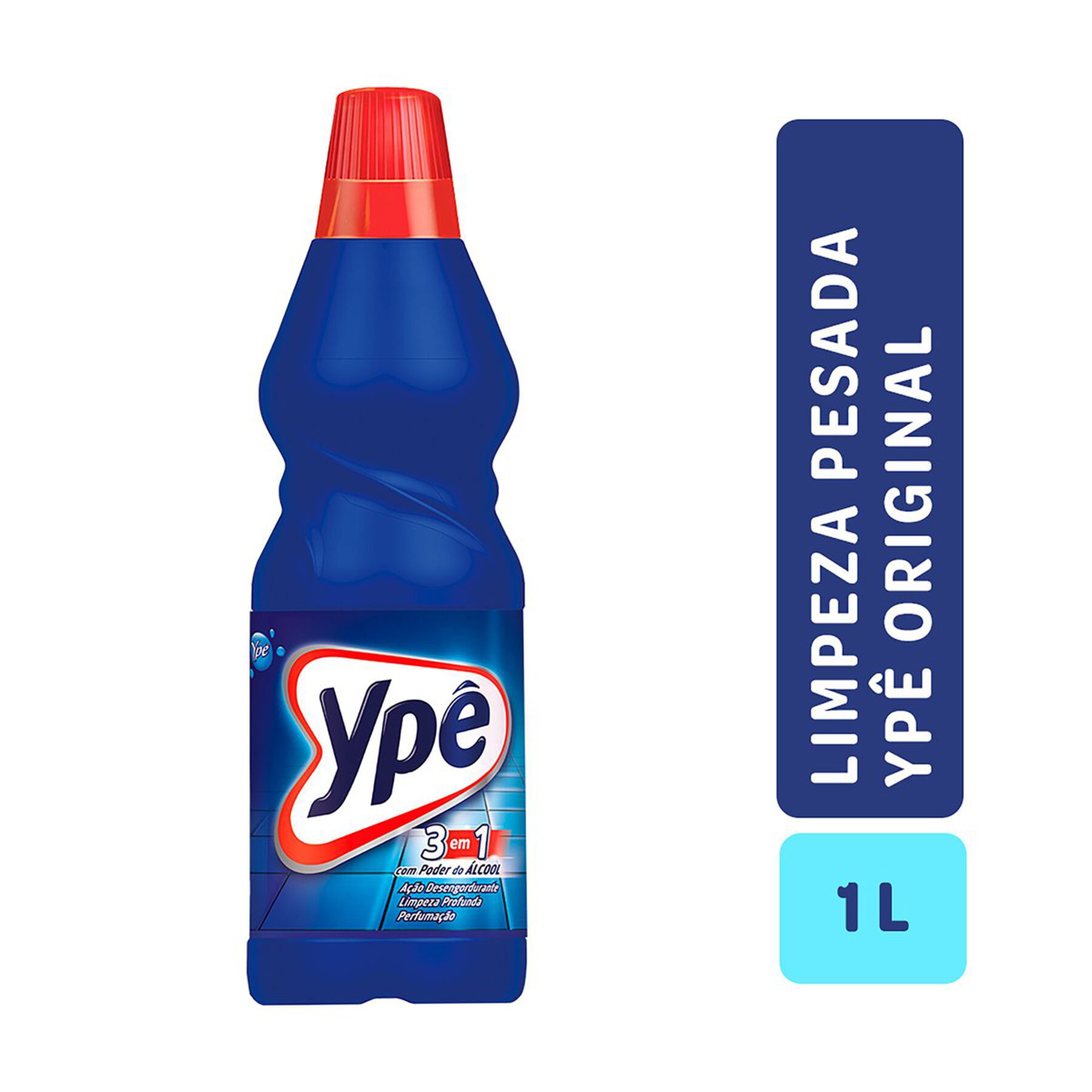 Limpador Limpeza Pesada com Álcool Original Ypê Frasco 1l