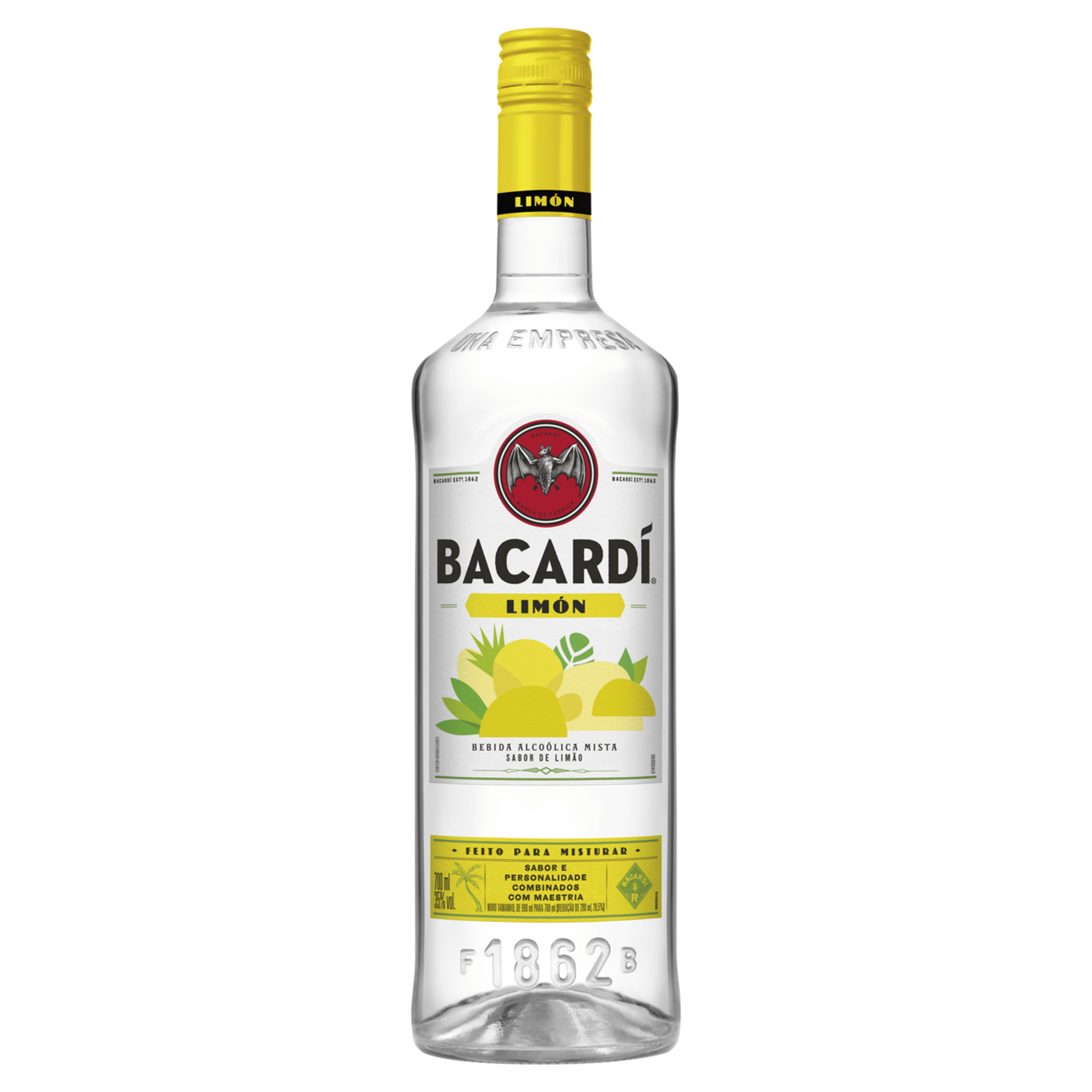 Bebida Mista Alco&oacute;lica Lim&oacute;n Bacard&iacute; Garrafa 700ml