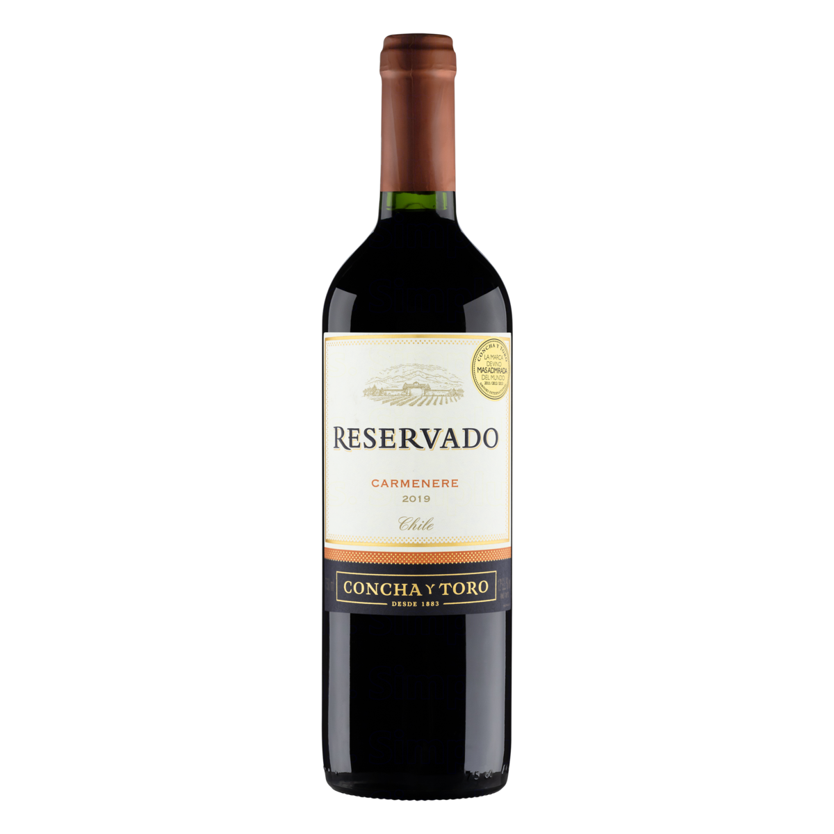 Vinho Tinto Carm&eacute;n&egrave;re Reservado Concha y Toro Garrafa 750ml