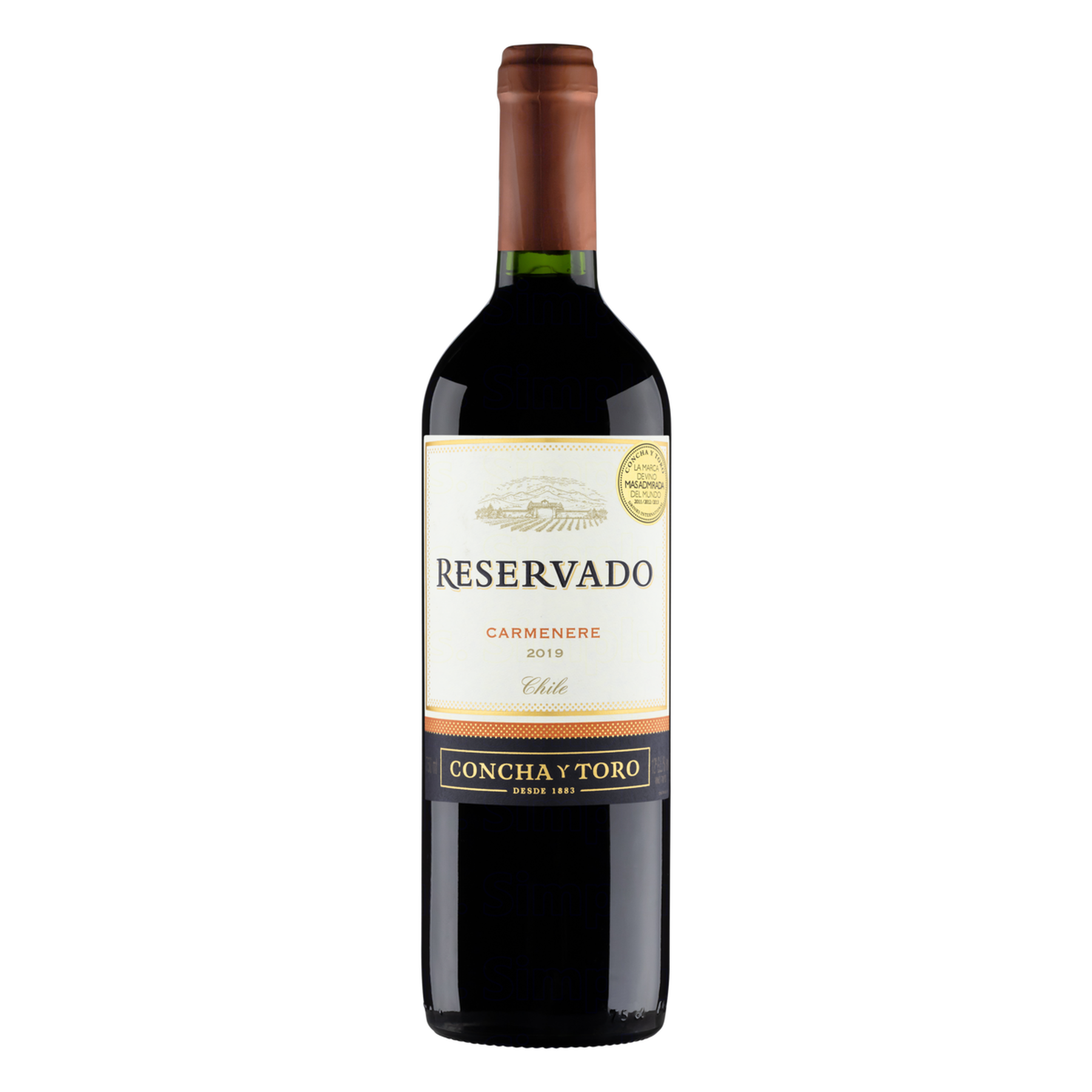 Vinho Tinto Carm&eacute;n&egrave;re Reservado Concha y Toro Garrafa 750ml