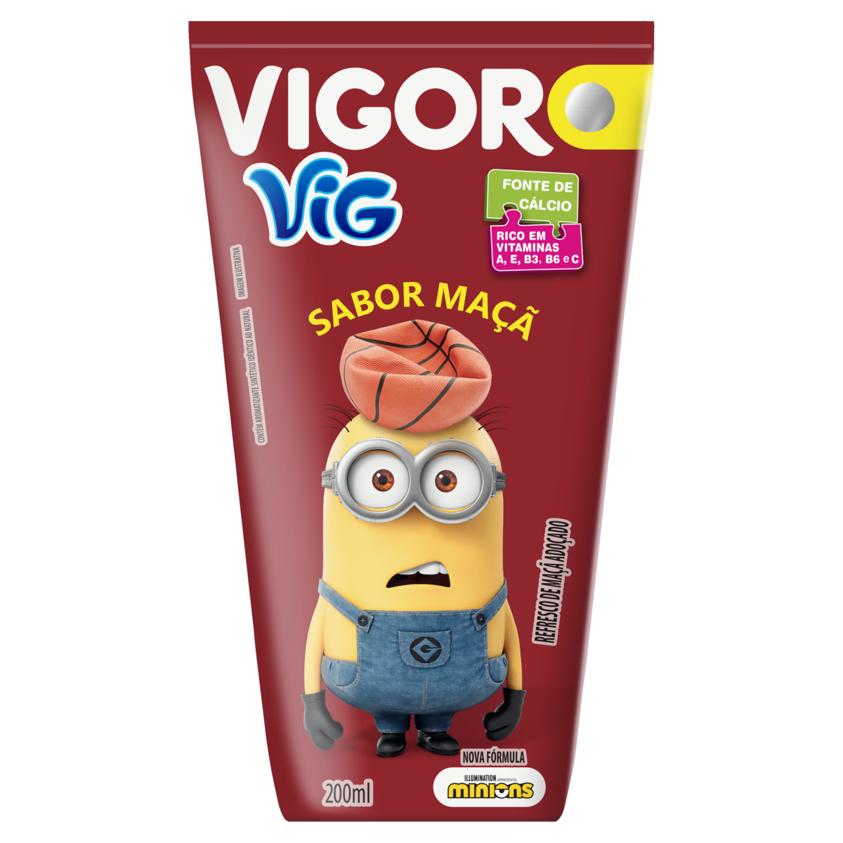 Refresco Ado&ccedil;ado Ma&ccedil;&atilde; Vig Vigor Caixa 200ml