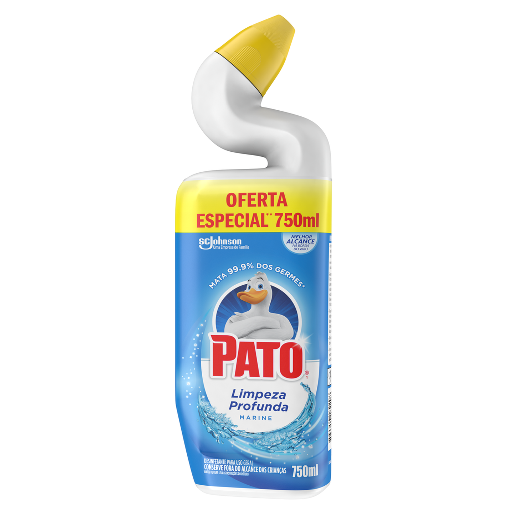 Desinfetante Uso Geral Gel Marine Pato Limpeza Profunda Squeeze 750ml