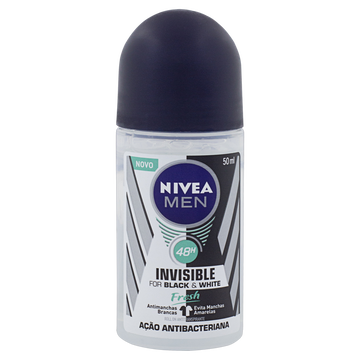 Antitranspirante Roll-On Nivea Men Invisible for Black & White Fresh 50ml
