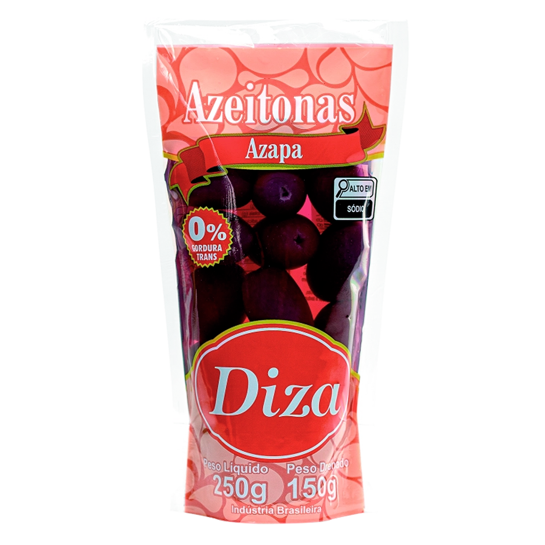 Azeitona Preta Azapa Diza Sach&ecirc; 150g&nbsp;
