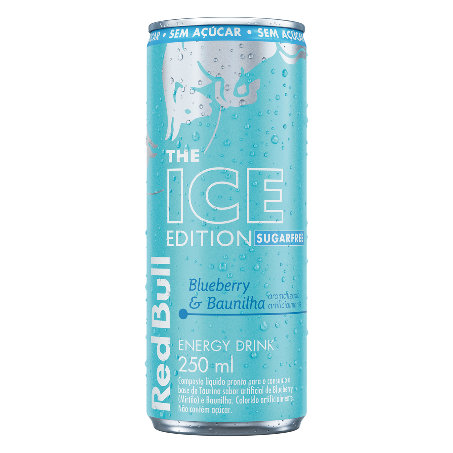 Energ&eacute;tico Blueberry e Baunilha Zero A&ccedil;&uacute;car Red Bull Lata 250ml The Ice Edition