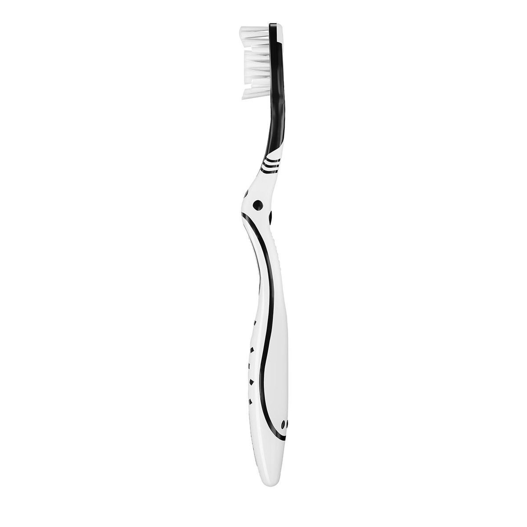 Escova Dental Macia Branco Irresist&iacute;vel Infus&atilde;o de Carv&atilde;o Sorriso C/2 Unidades