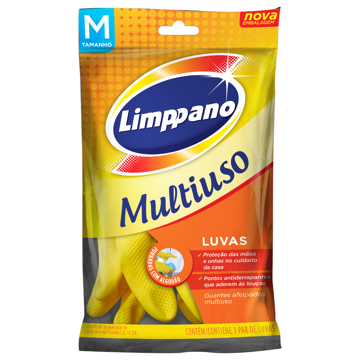 Luvas Limppano Multiuso, tam M