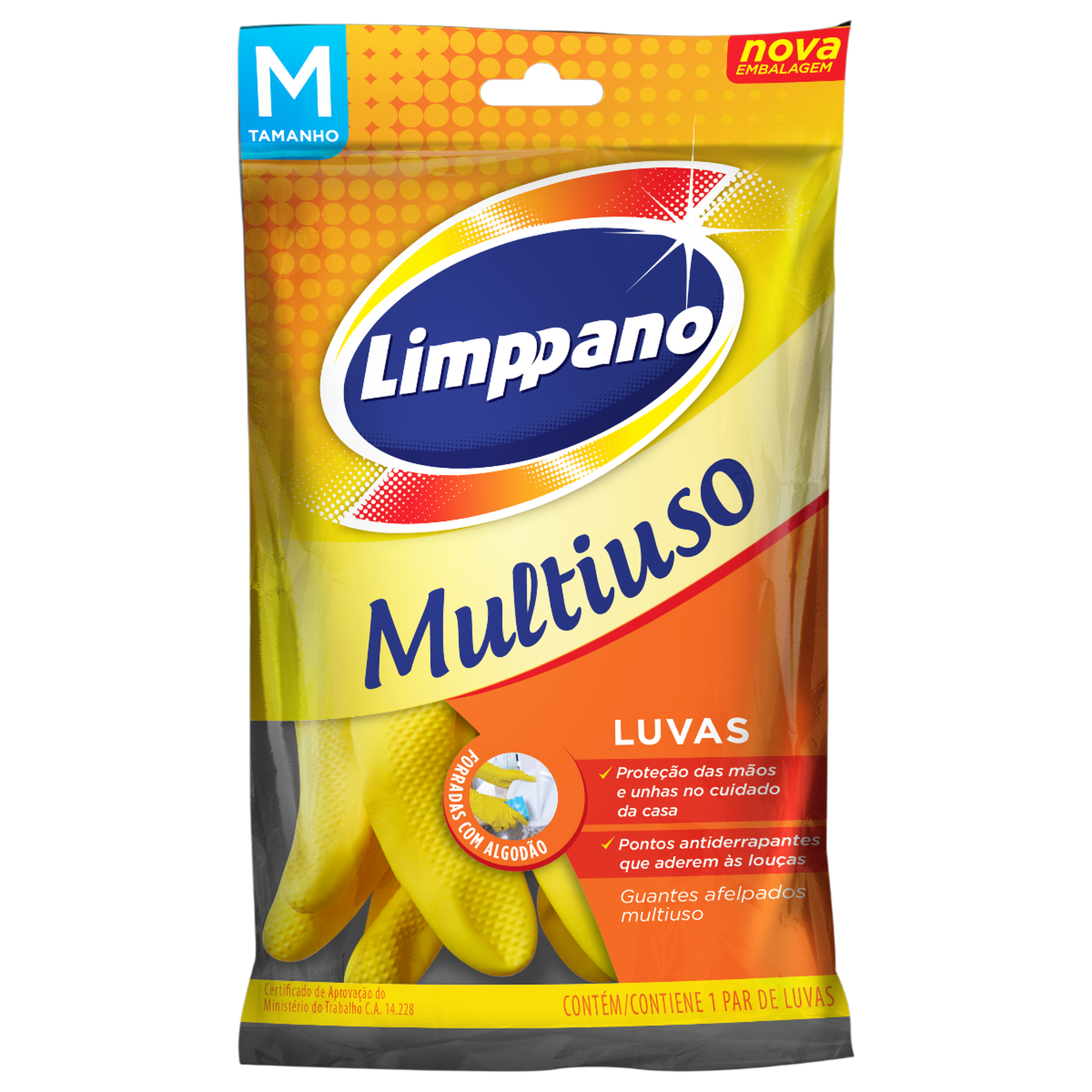 Luvas Limppano Multiuso, tam M