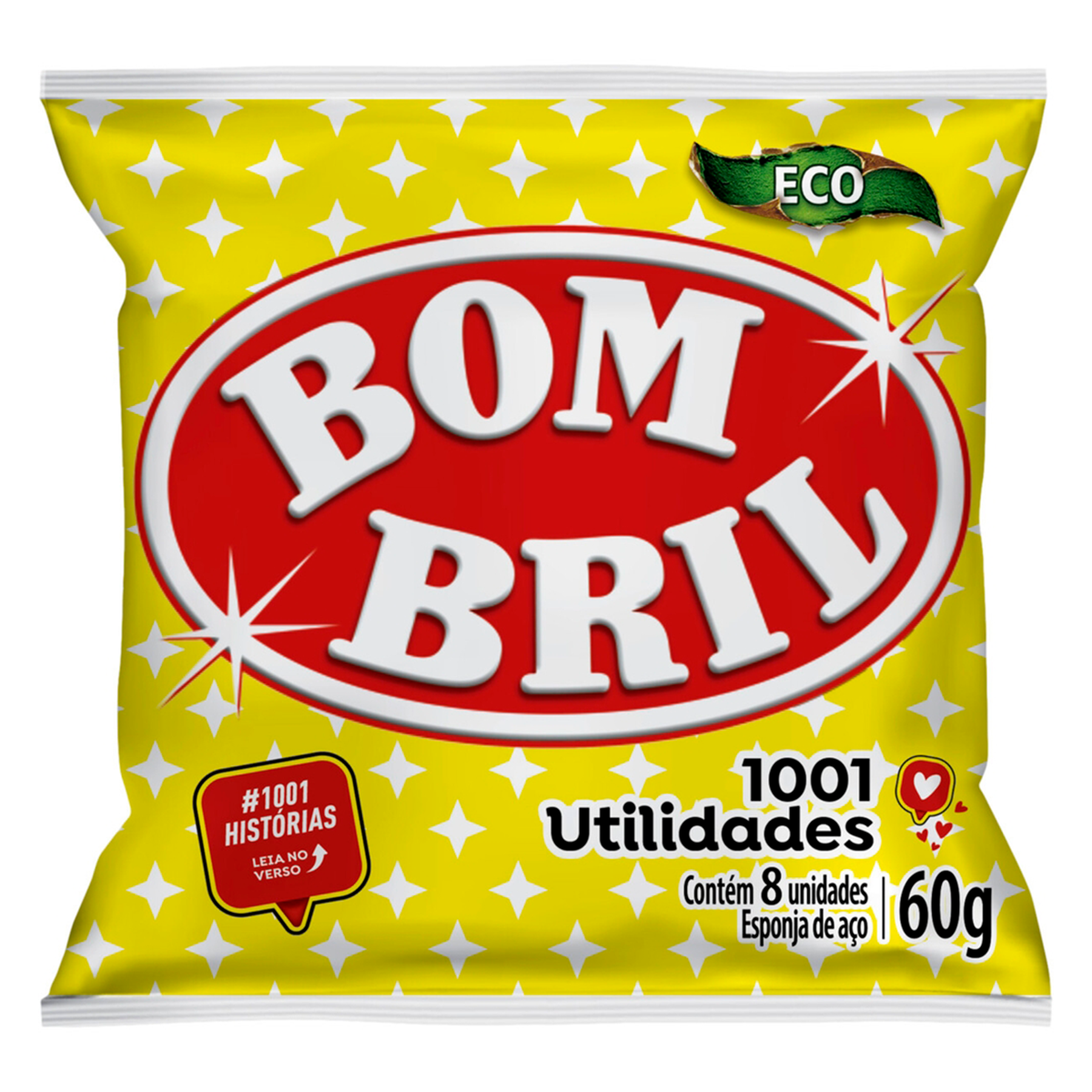 Esponja Aço Bom Bril Eco 60g 8 Unidades