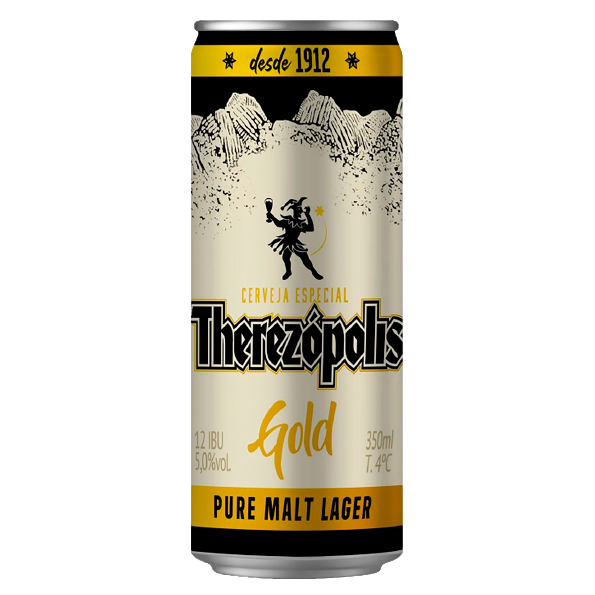 Cerveja Puro Malte Lager Gold Therez&oacute;polis Lata 350ml