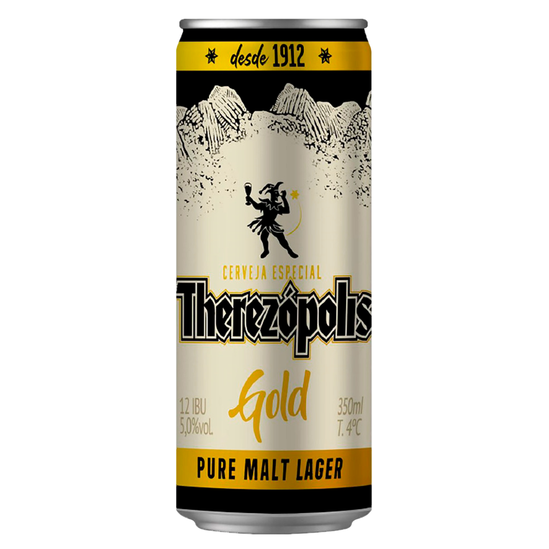 Cerveja Puro Malte Lager Gold Therez&oacute;polis Lata 350ml