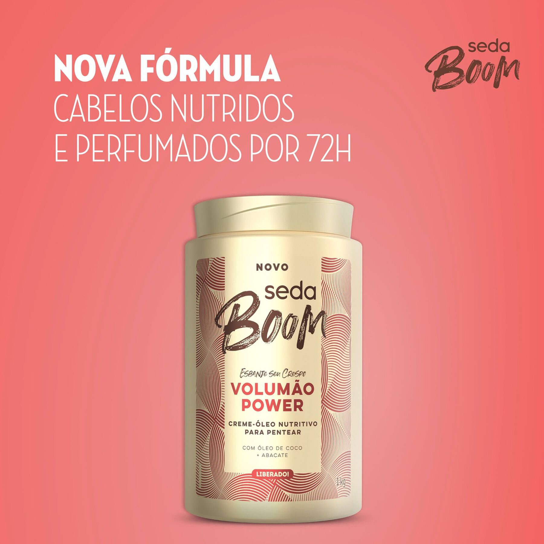 Creme para Pentear Seda Boom Volumão Power 1kg