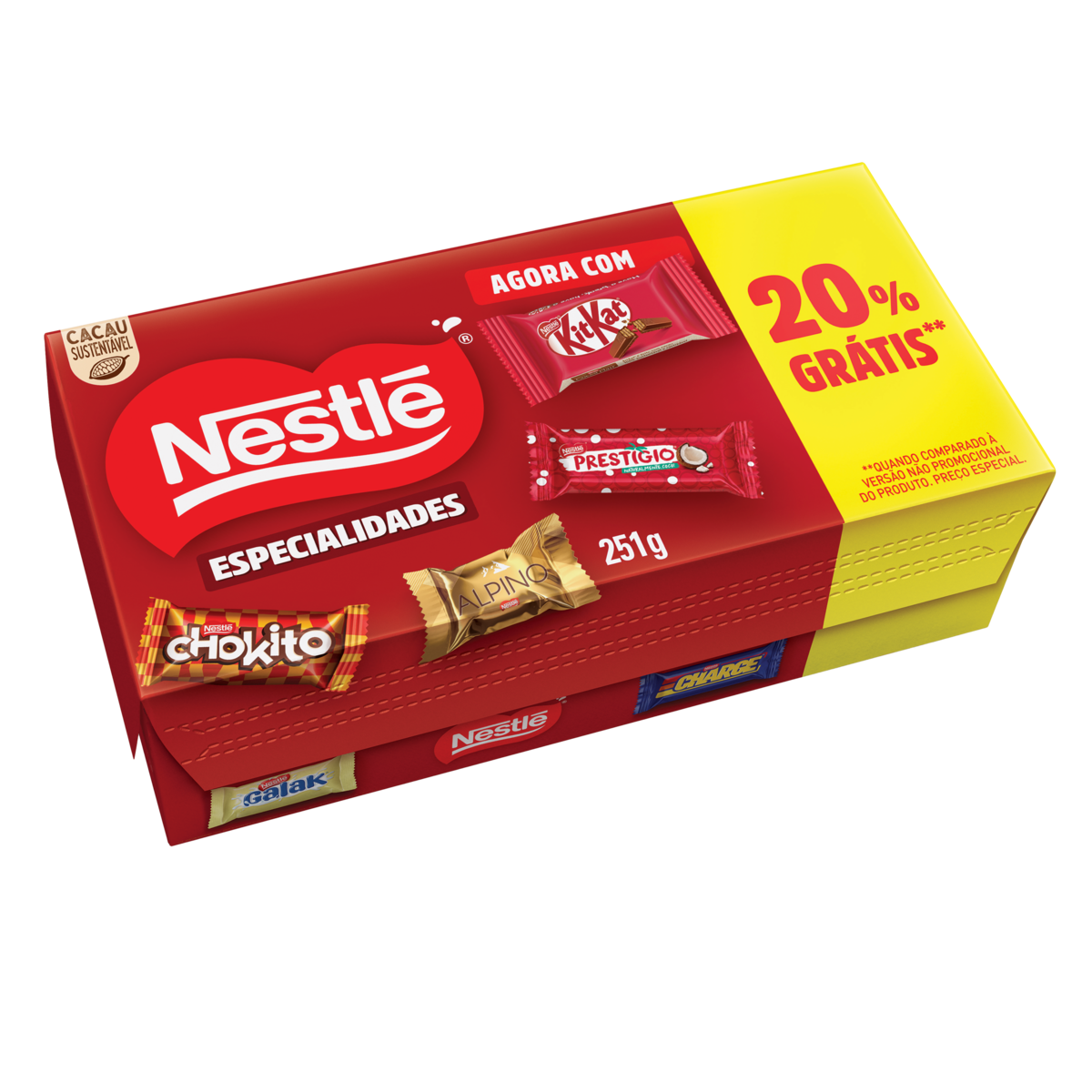 Bombom Sortido Especialidades Nestl&eacute; Caixa 251g - Embalagem Gr&aacute;tis 20%