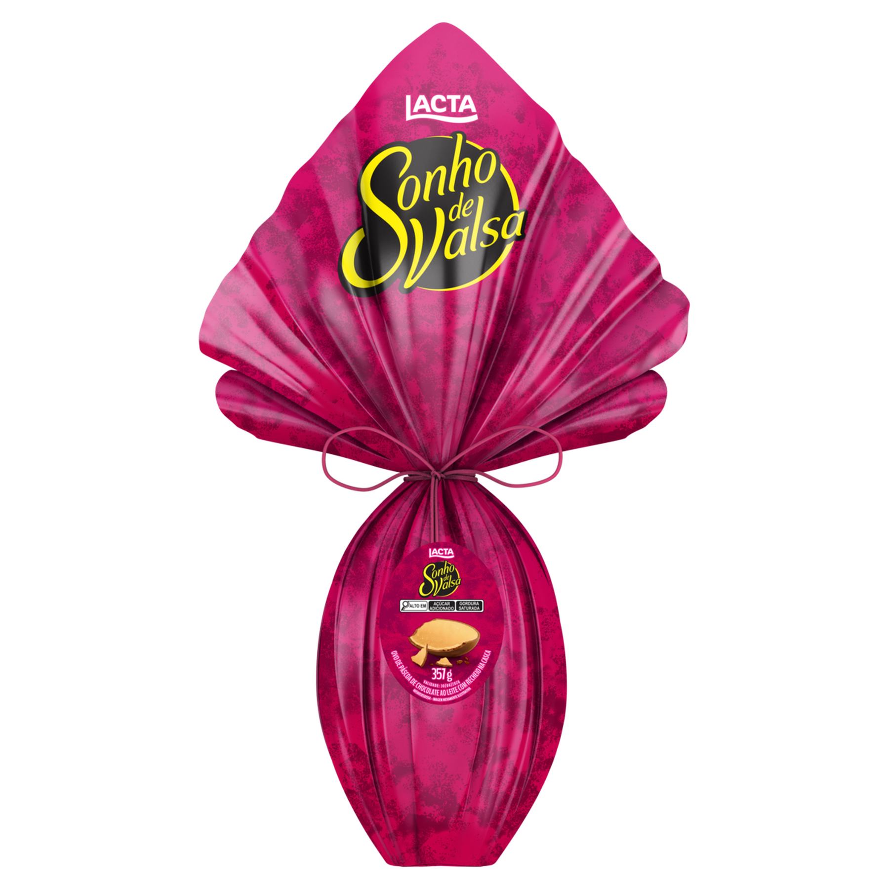 Ovo de P&aacute;scoa ao Leite Sonho de Valsa Lacta 357g&nbsp;