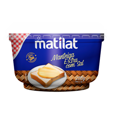 Manteiga Extra com Sal Matilat Pote 200g