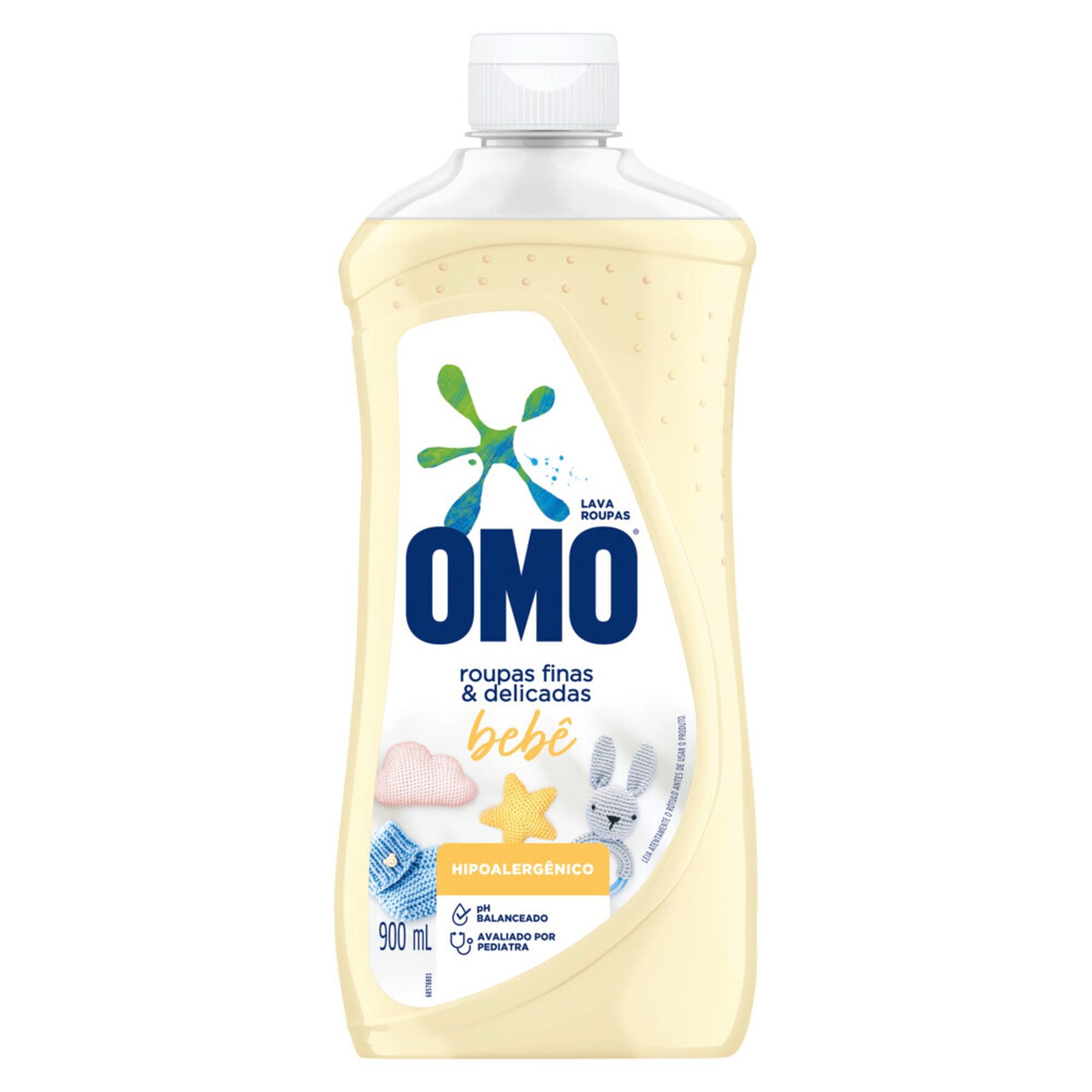 Sab&atilde;o L&iacute;quido Lava Roupas Finas e Delicadas Beb&ecirc; Omo Frasco 900ml&nbsp;