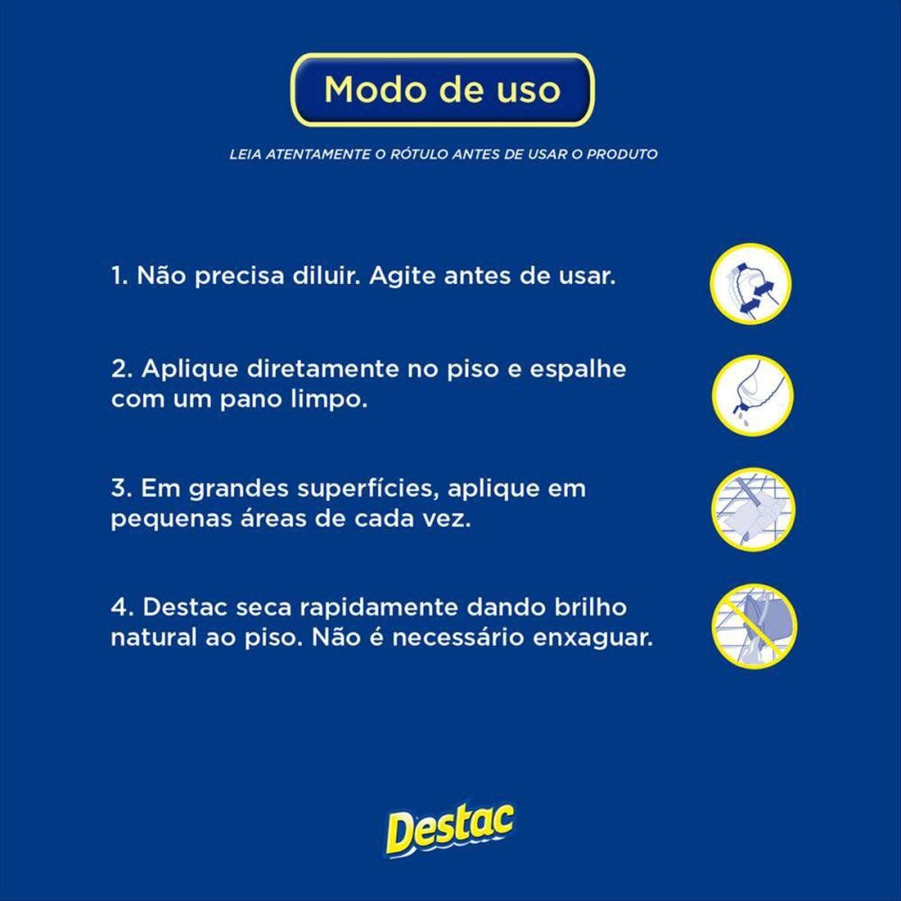 Limpador para Pisos de Madeira Lavanda & Vanilla Destac Squeeze 750ml&nbsp;