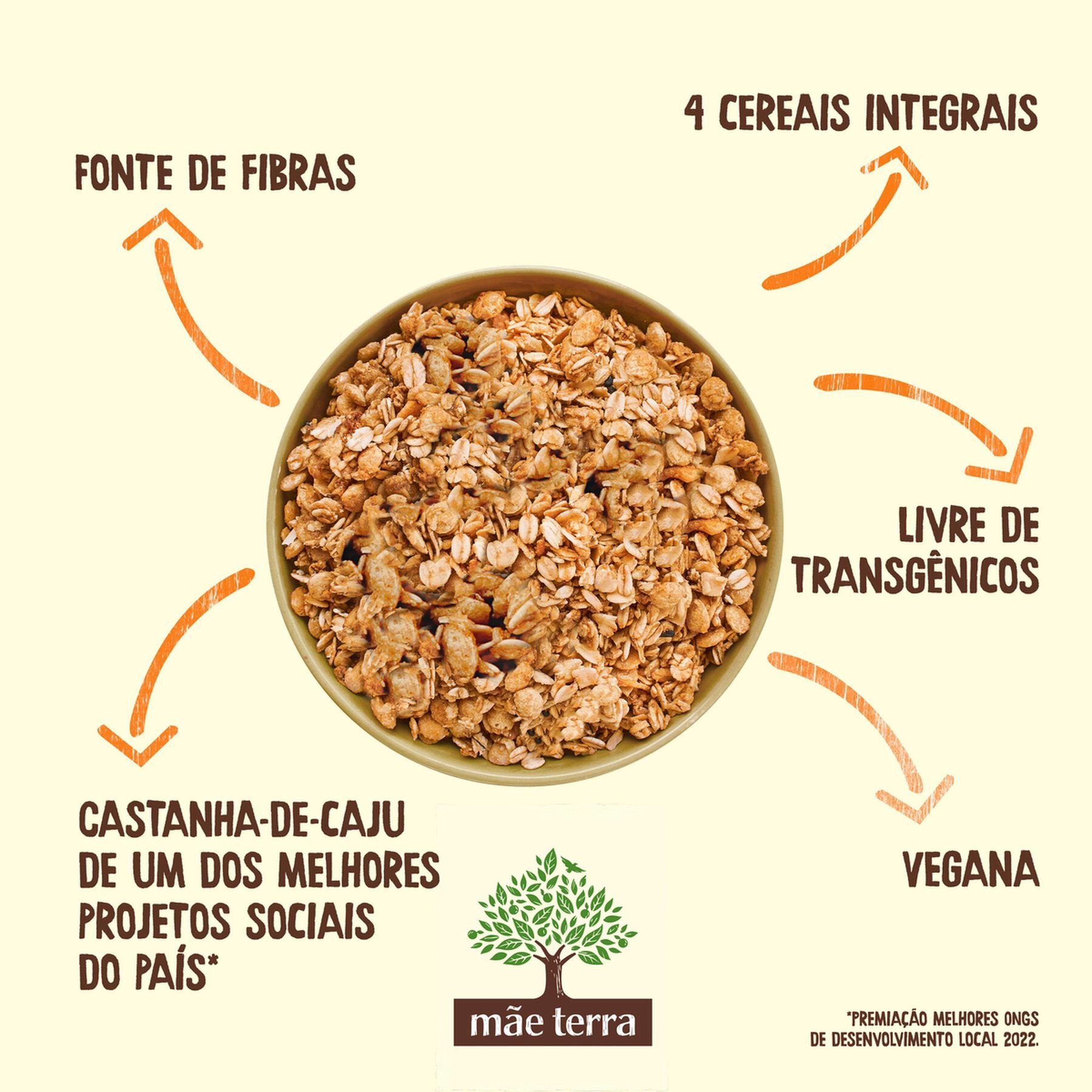 Granola mãe terra Castanha-de-caju Amigos do Bem 400 g