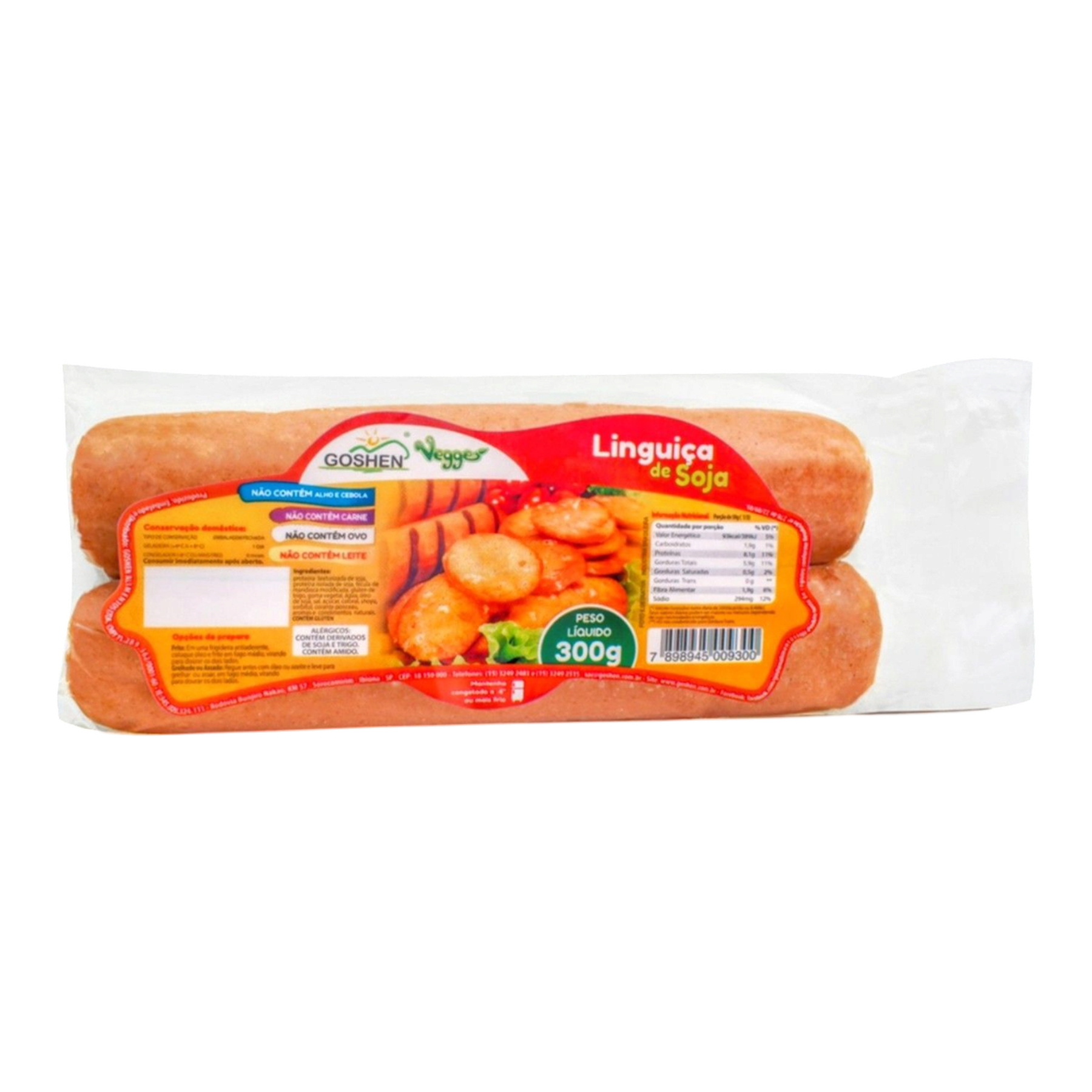 Lingui&ccedil;a De Soja Vegges 300g