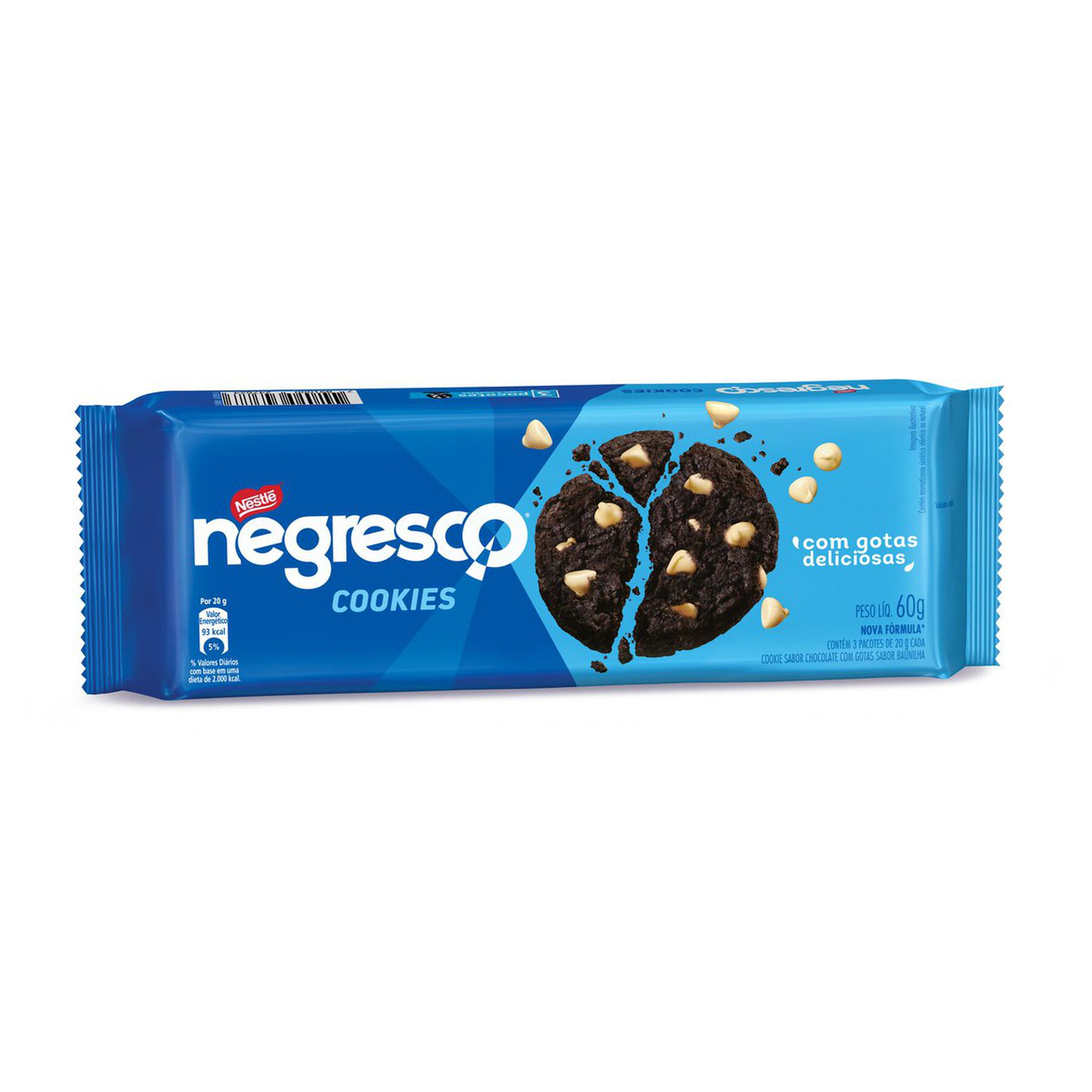 Cookie Negresco Gotas de Baunilha 60g&nbsp;