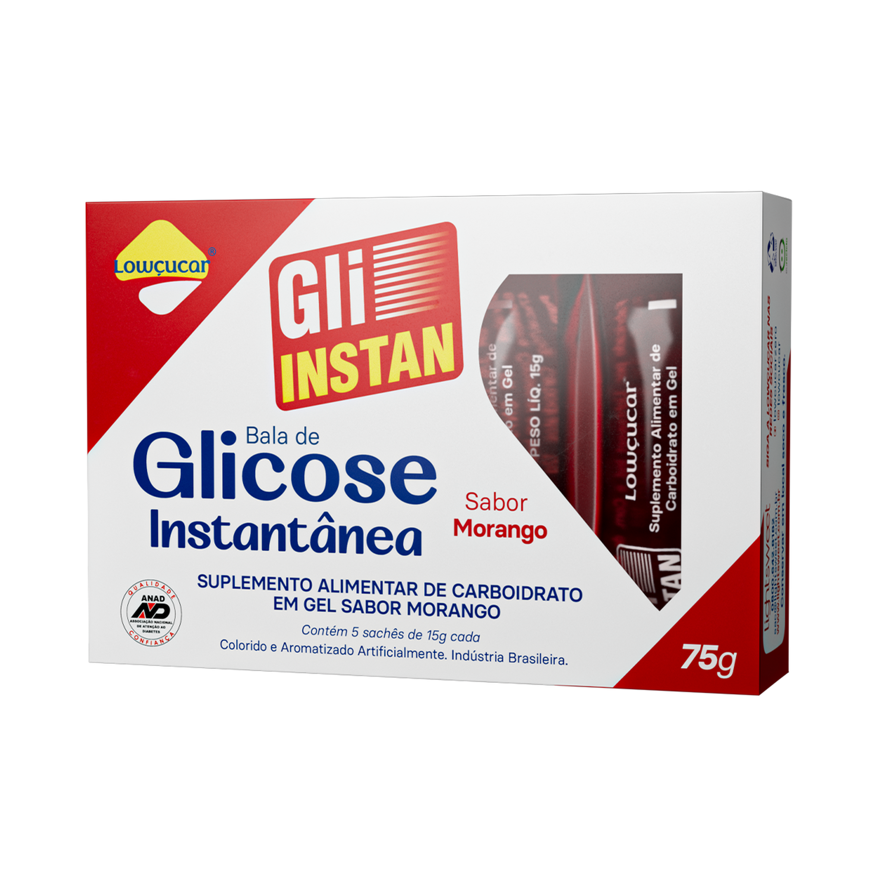 Gli-Instan Morango Lowçucar 75g