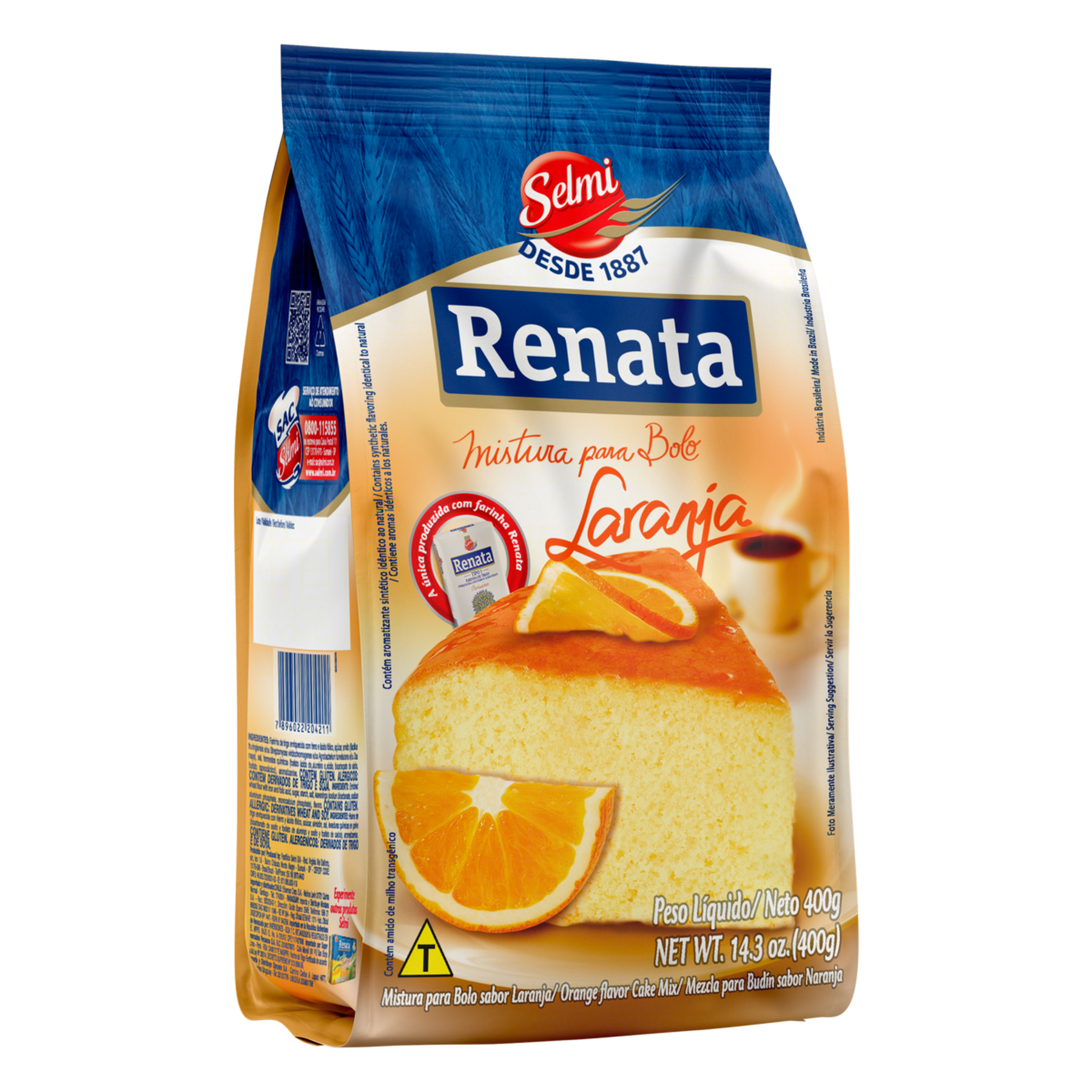 Mistura para Bolo Laranja Renata 400g