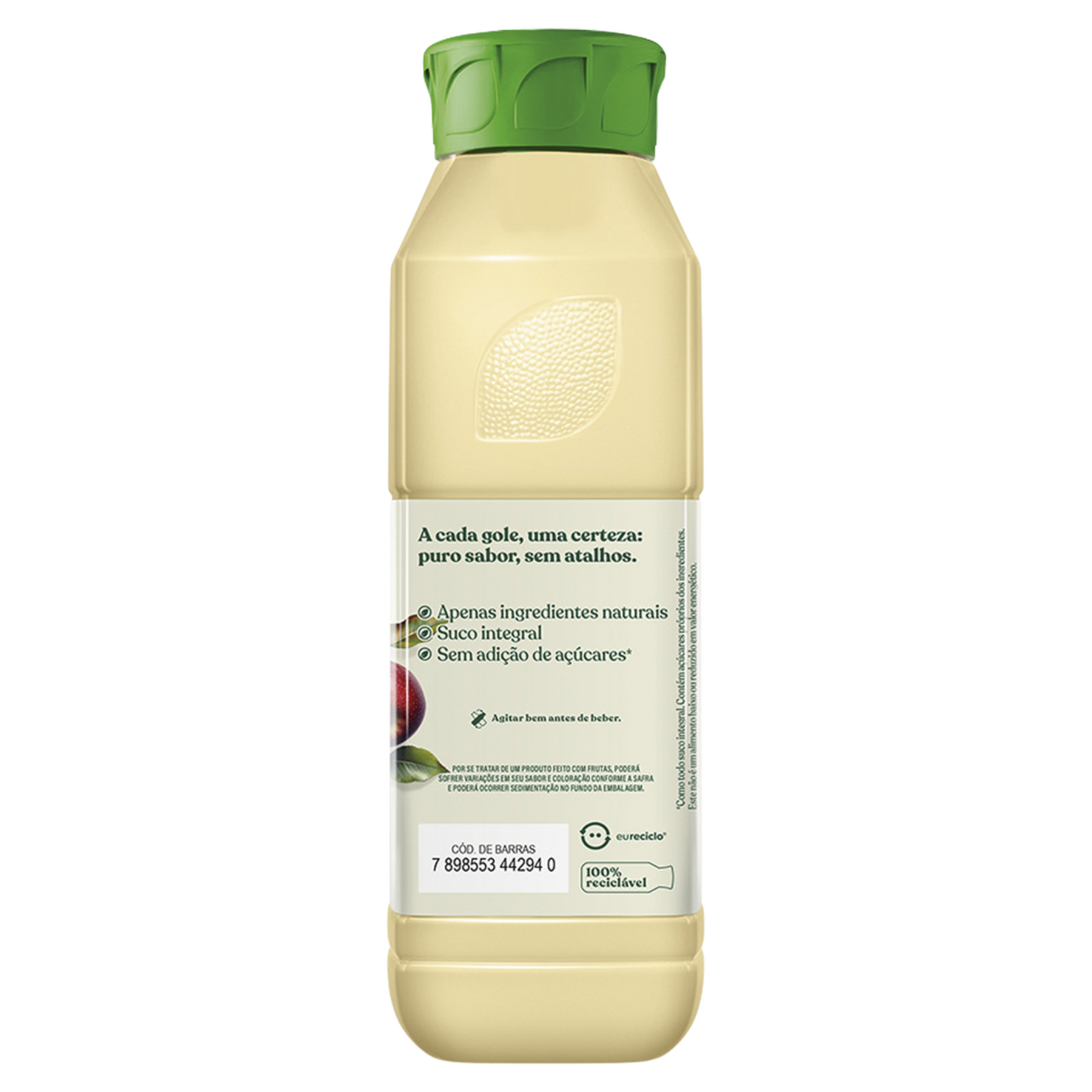 Suco Integral Ma&ccedil;&atilde; The Natural One Refrigerado Garrafa 900ml