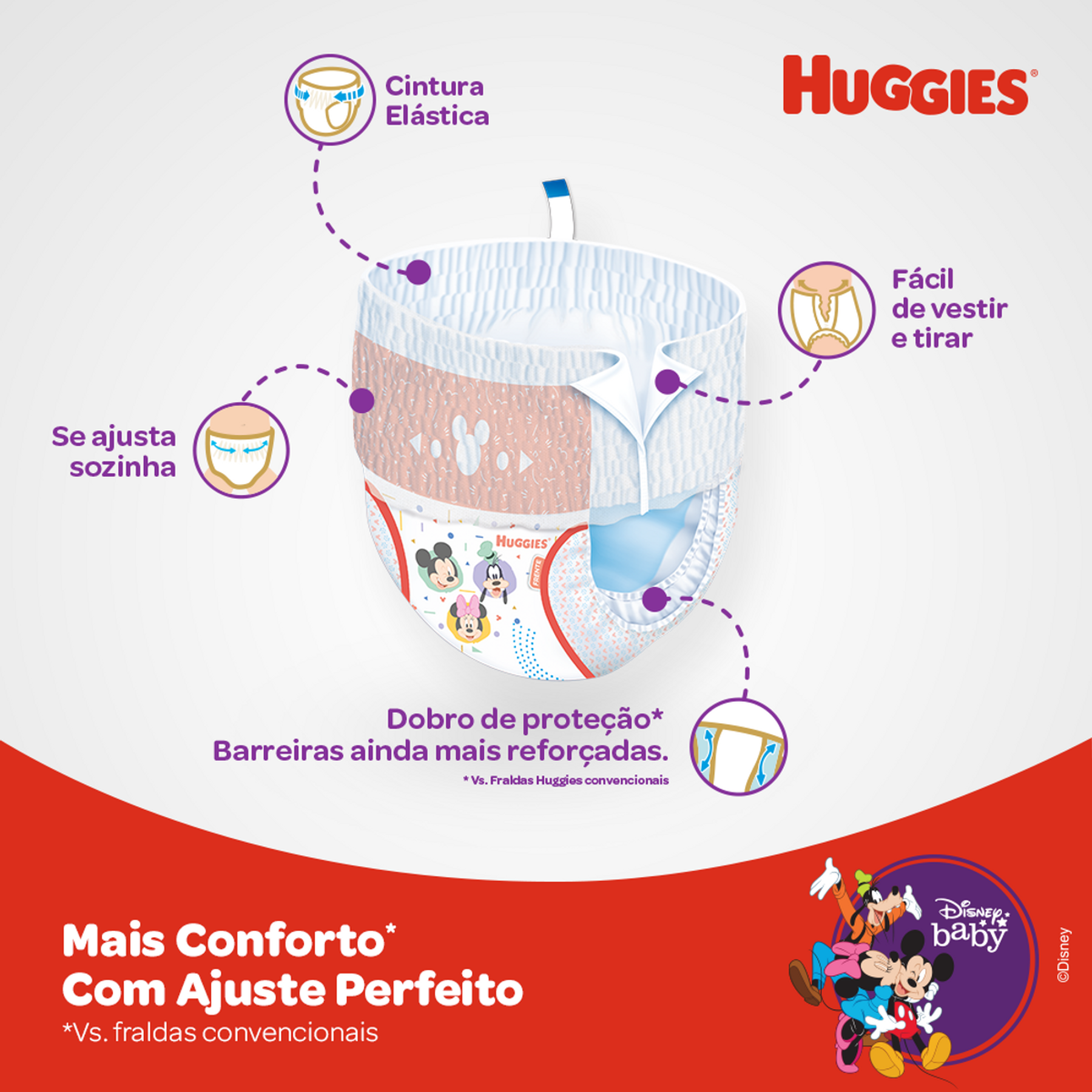 Fralda Descartável Infantil Roupinha Huggies Supreme Care G Pacote 30 Unidades