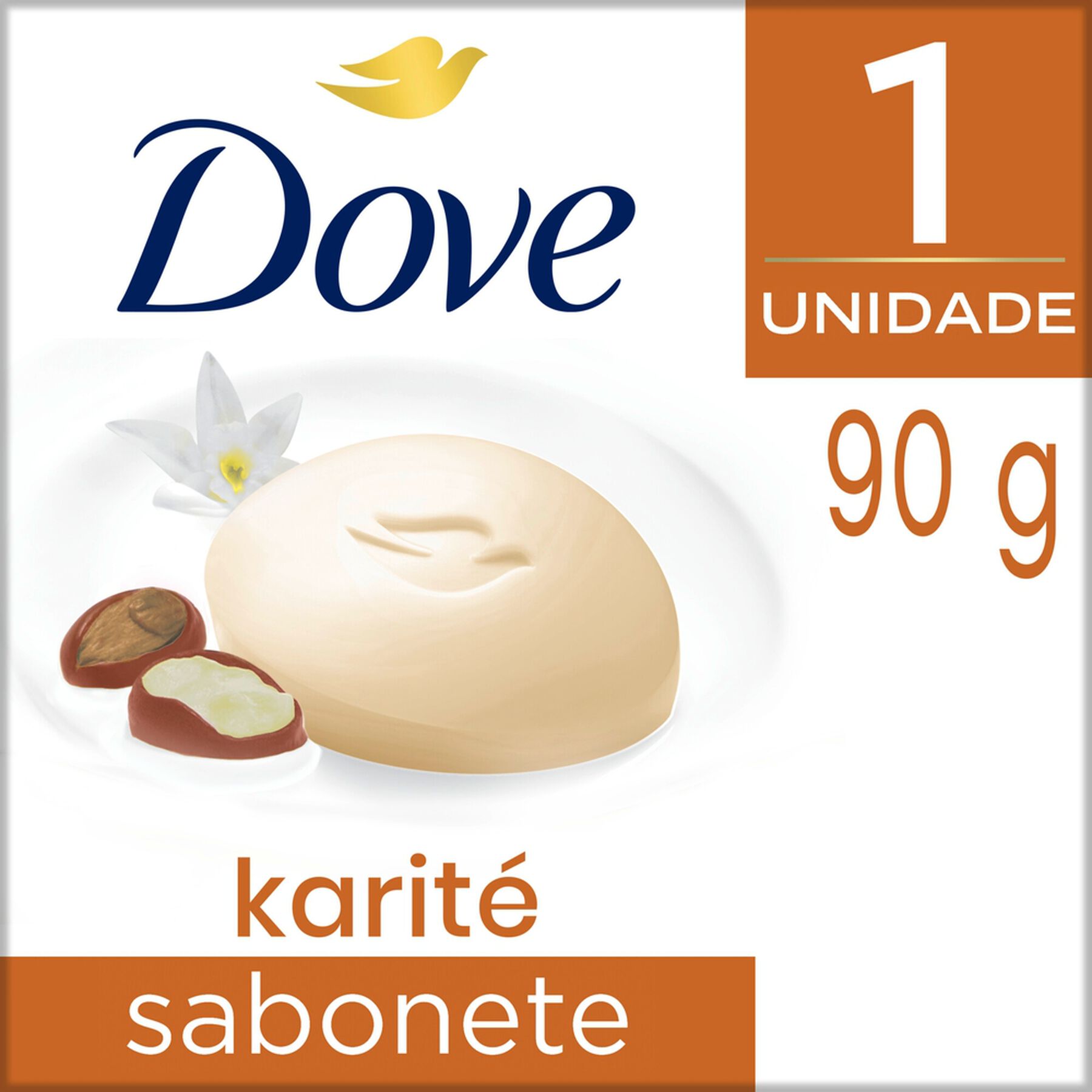 Sabonete em Barra Óleo de Karité e Baunilha Dove Delicious Care Caixa 90g