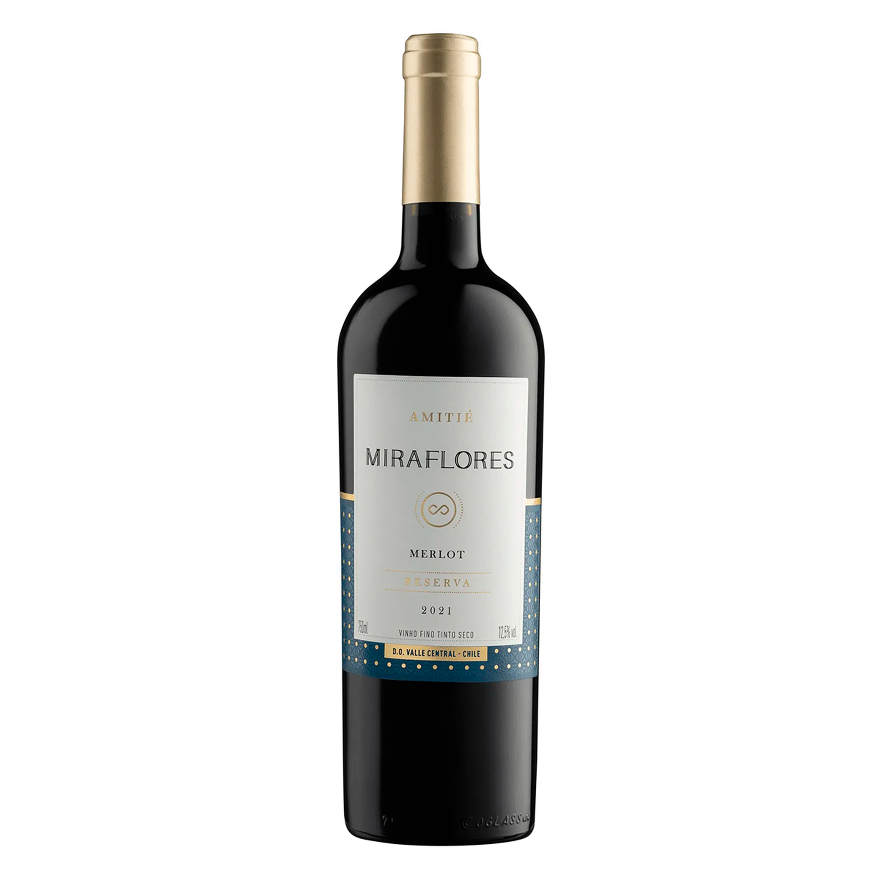 Vinho Tinto Merlot Mira Flores Amiti&eacute; Garrafa 750ml
