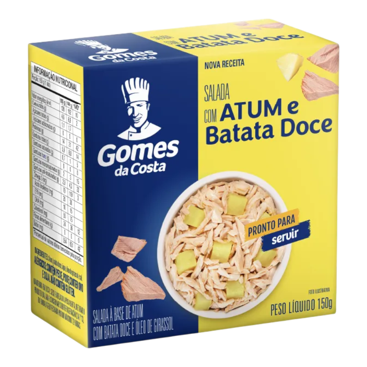 Salada com Atum e Batata Doce Gomes da Costa Pacote 150g