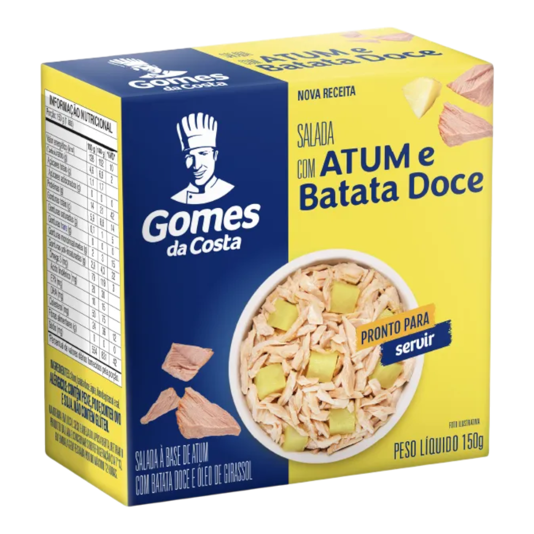 Salada com Atum e Batata Doce Gomes da Costa Pacote 150g