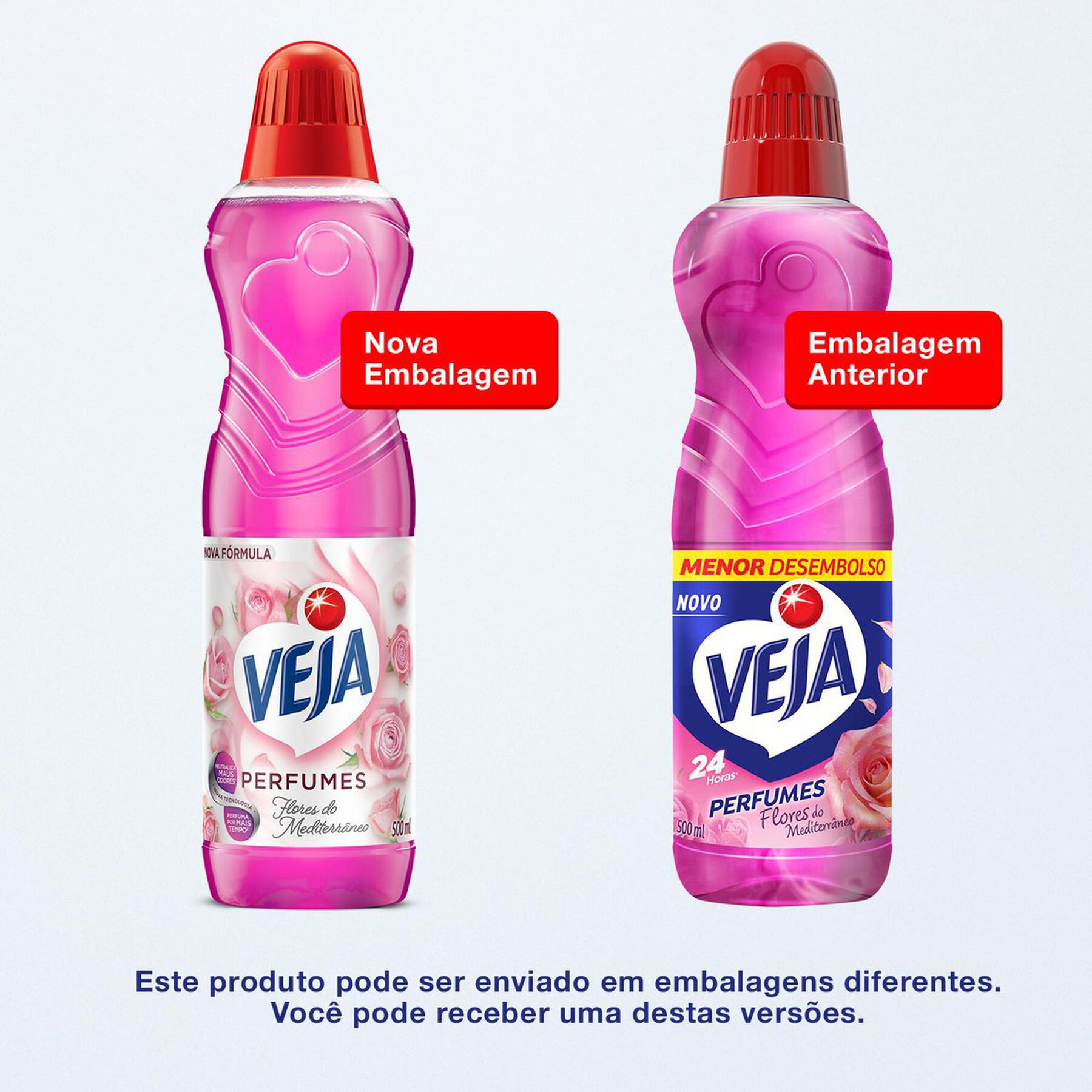 Limpador Perfumado Flores do Mediterrâneo Veja Perfumes Frasco 500ml