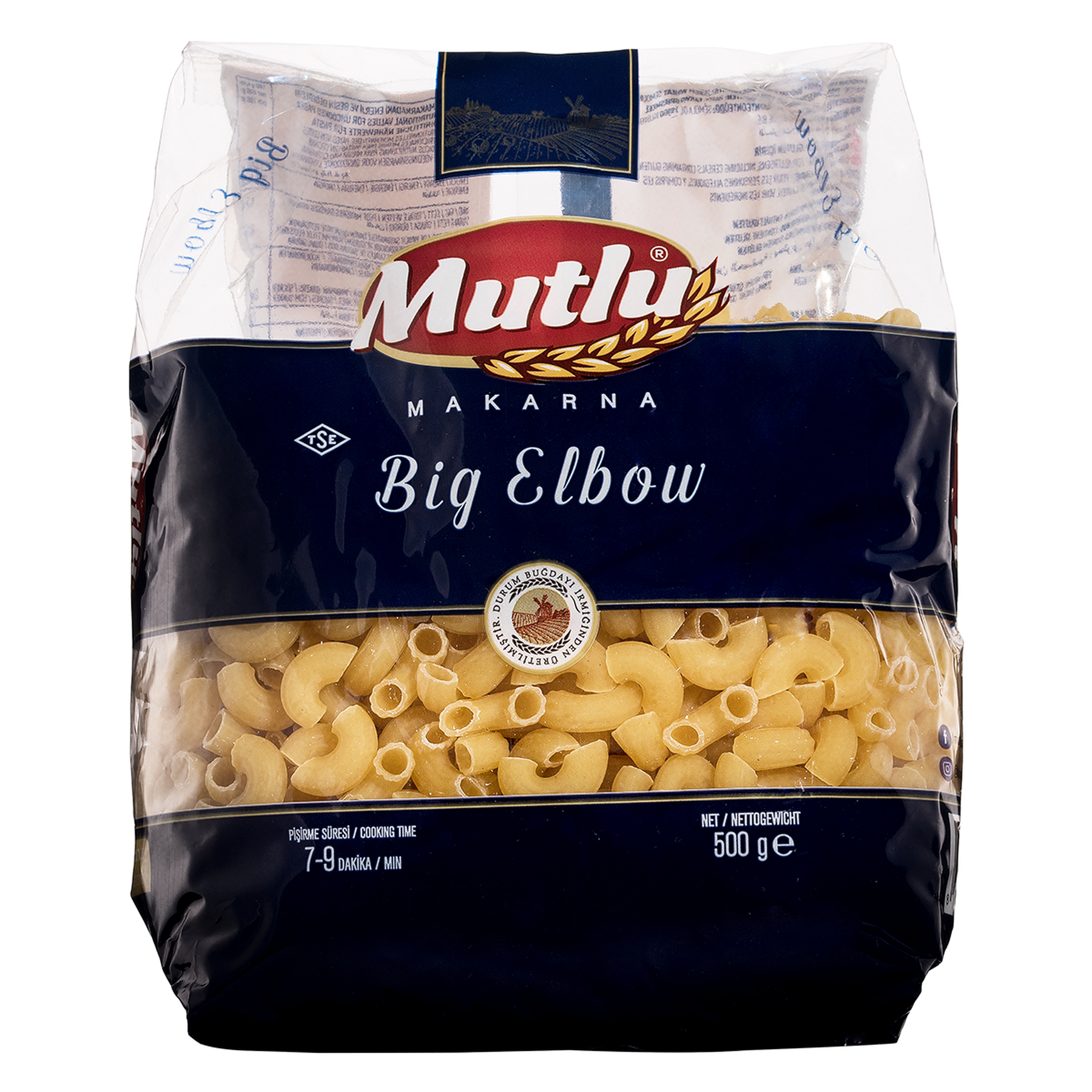 Macarrão Grano Duro Big Elbow Mutlu 500g