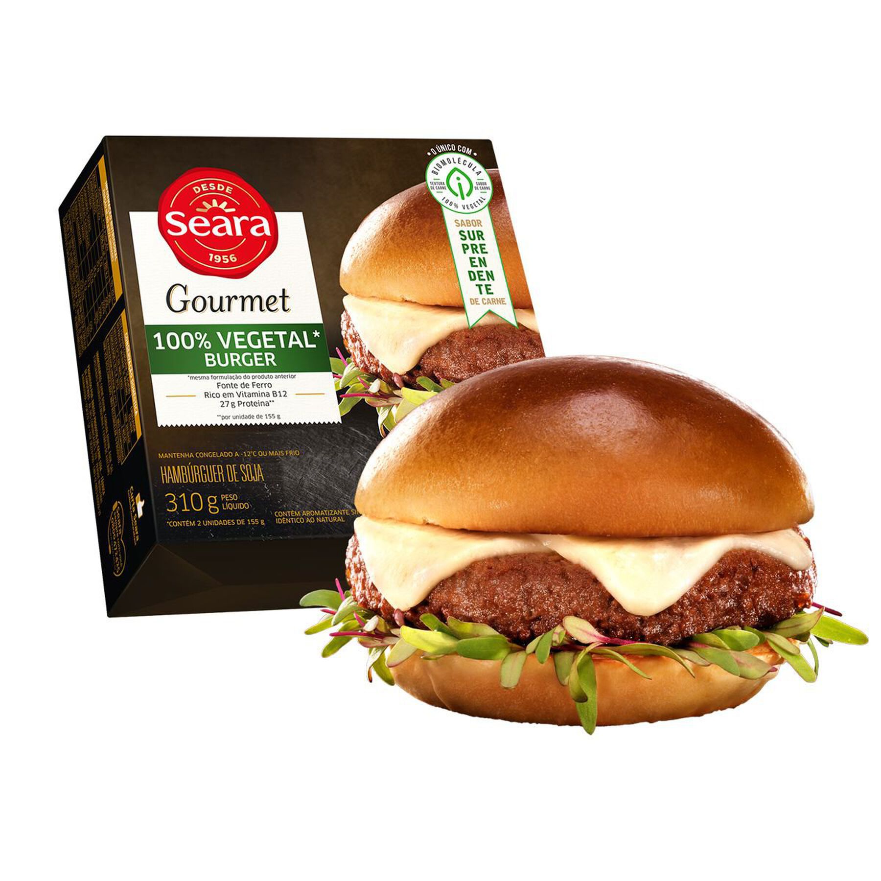 100% Vegetal burger Seara Gourmet 310g