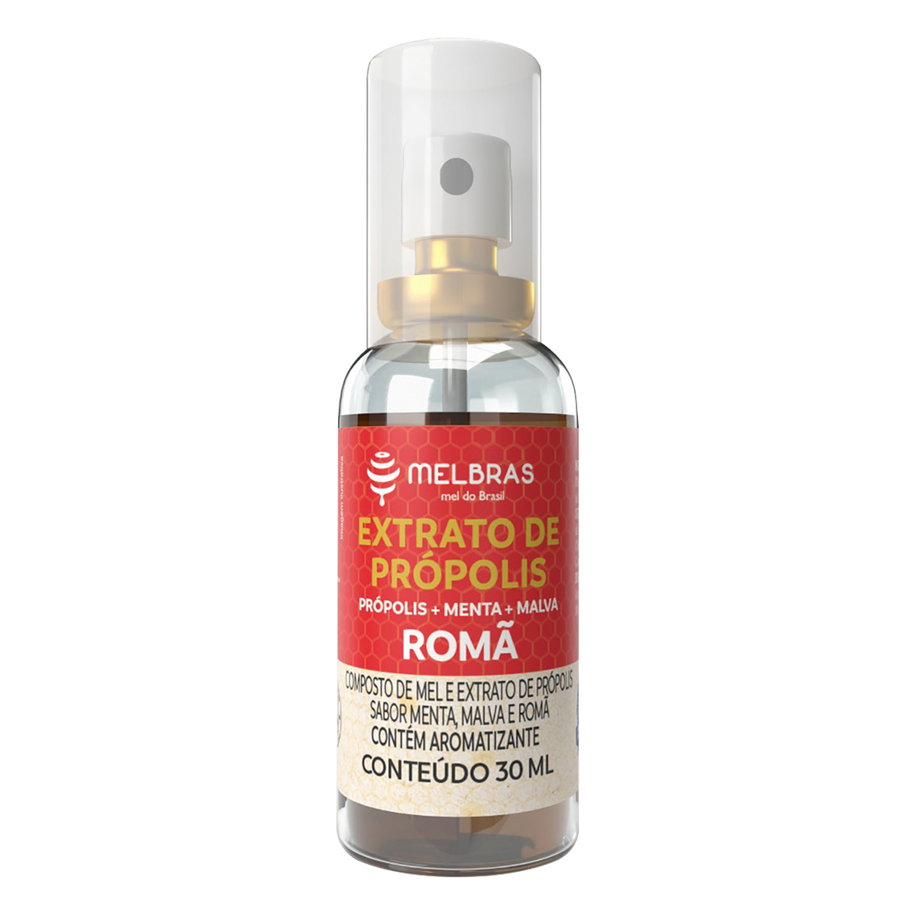 Extrato de Própolis + Menta + Malva Romã Melbras Spray 30ml